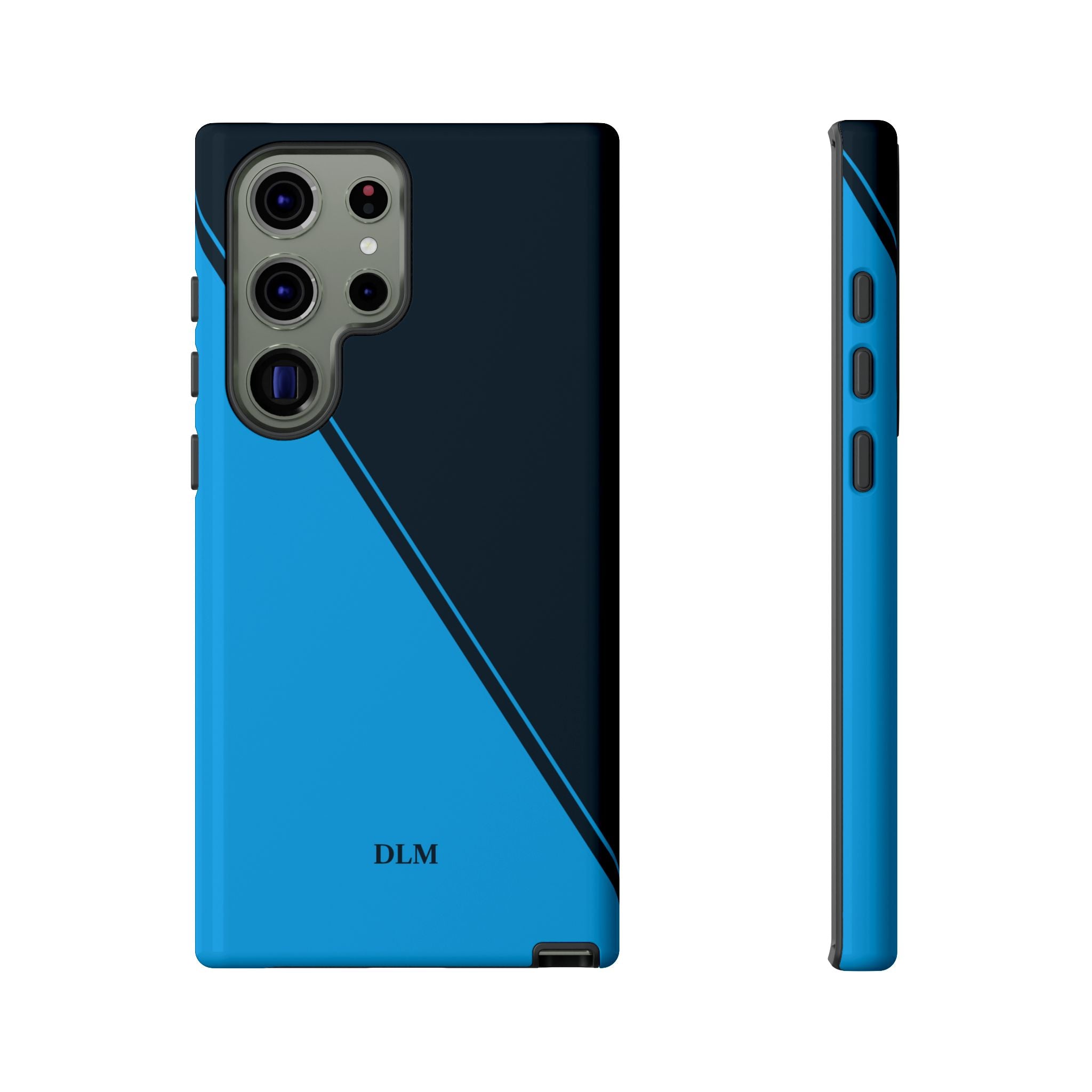 Blues Two Tone Custom Initials Case