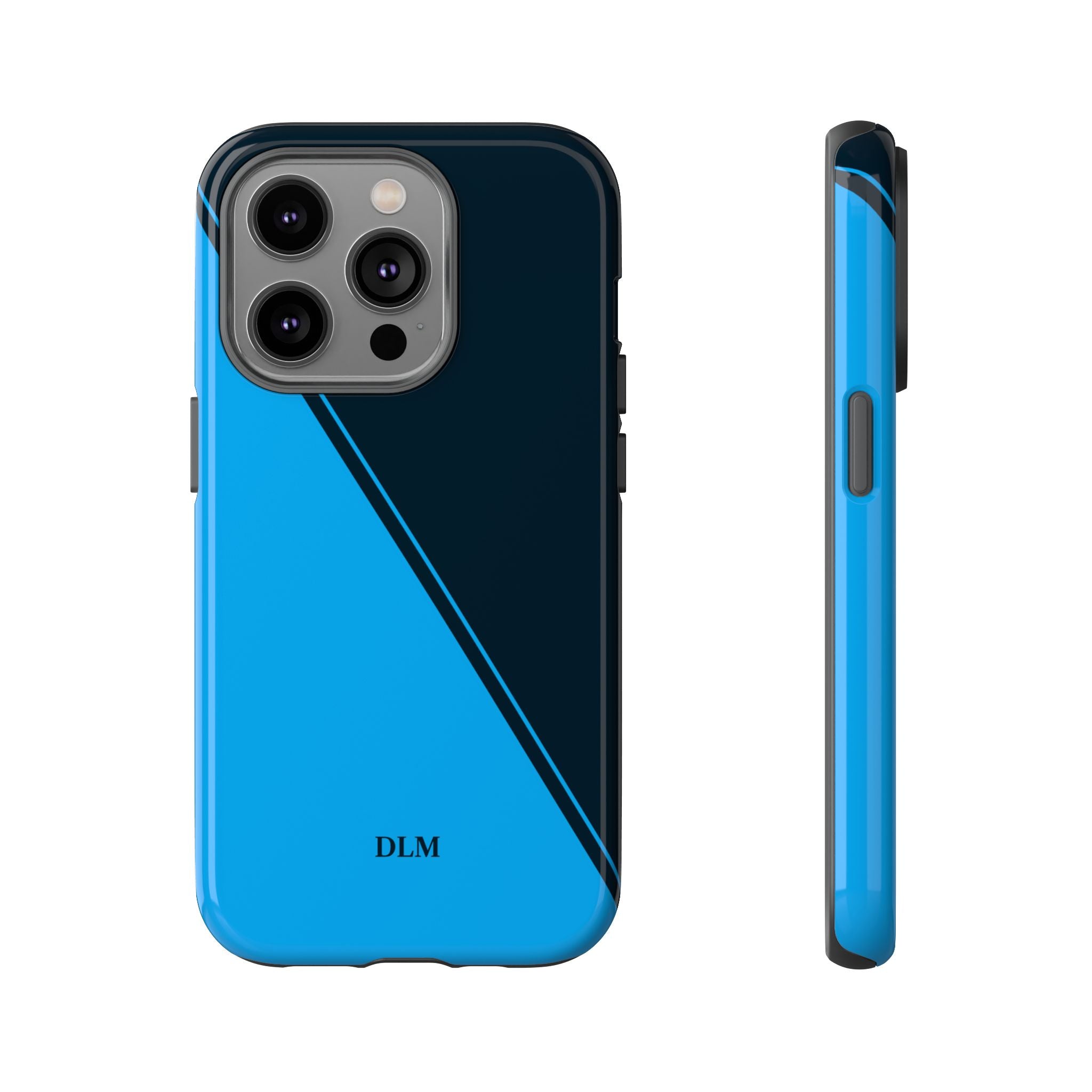 Blues Two Tone Custom Initials Case