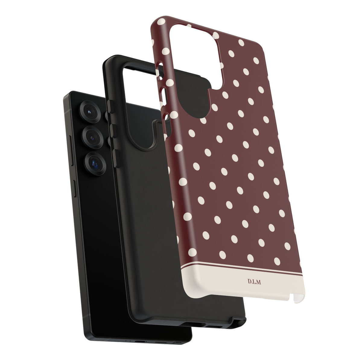 Cranberry Cream Personalised Polka Dot Case