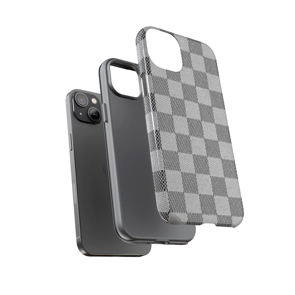 Checkered Grey Phone Case