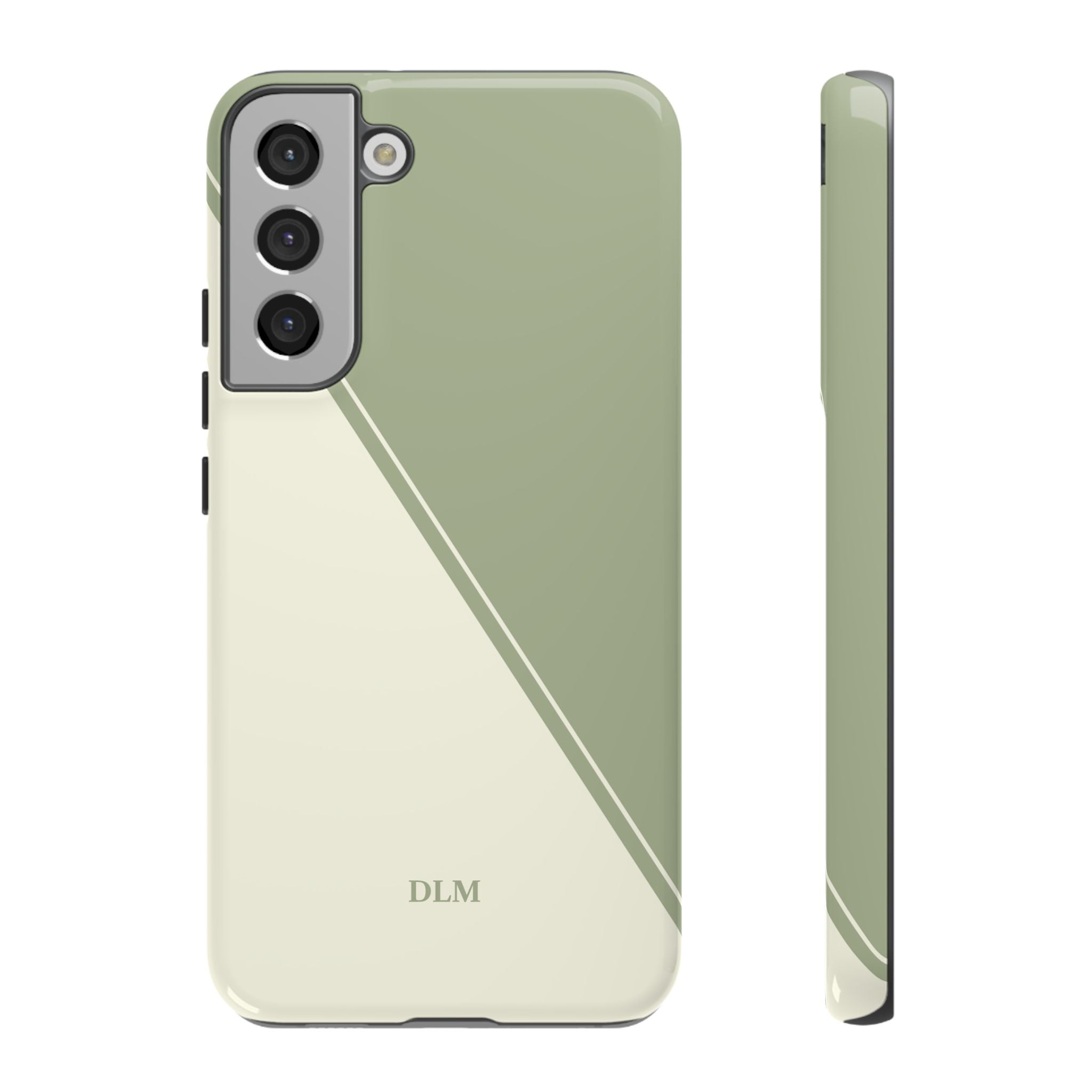 Matcha Two Tone Custom Initials Case
