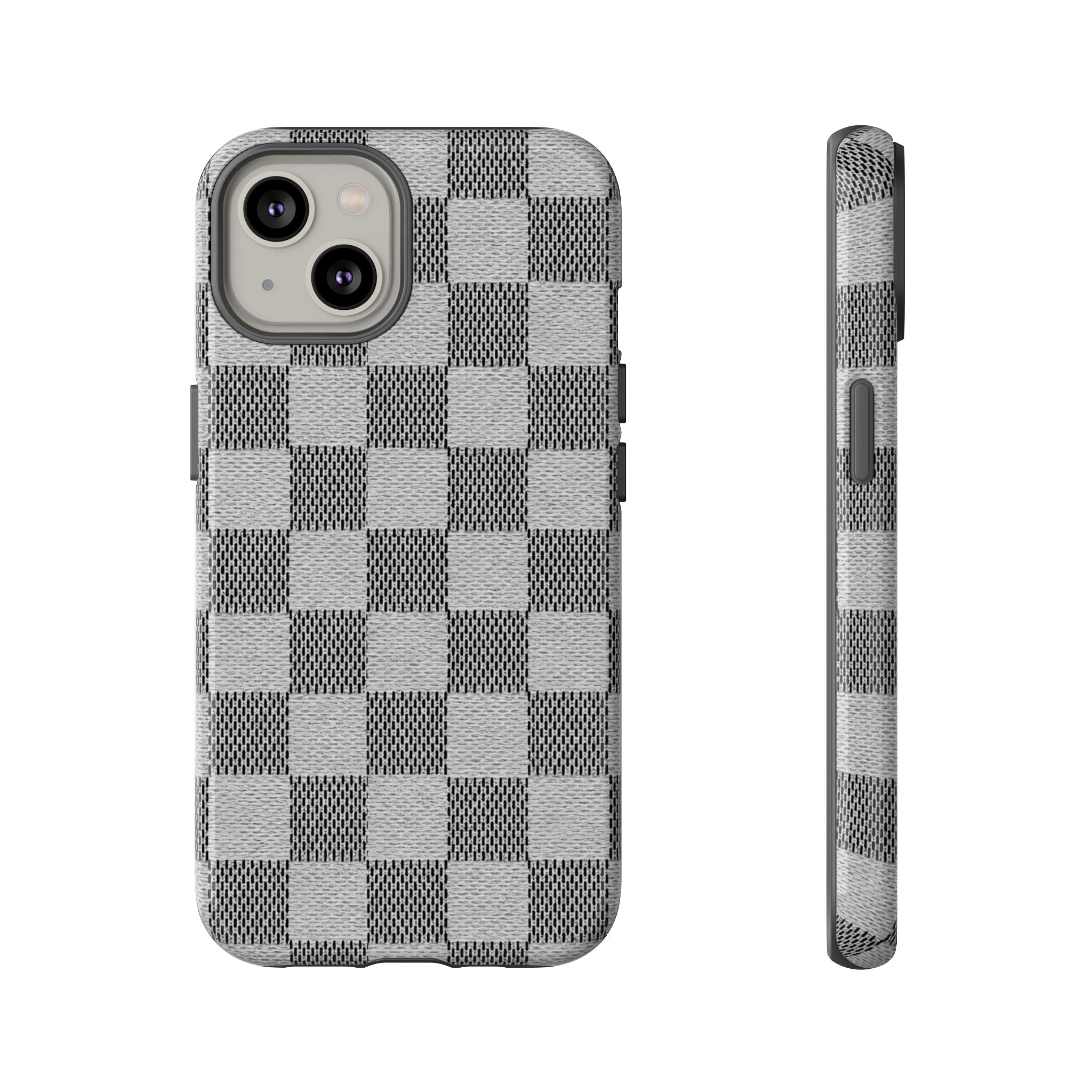 Checkered Grey Phone Case