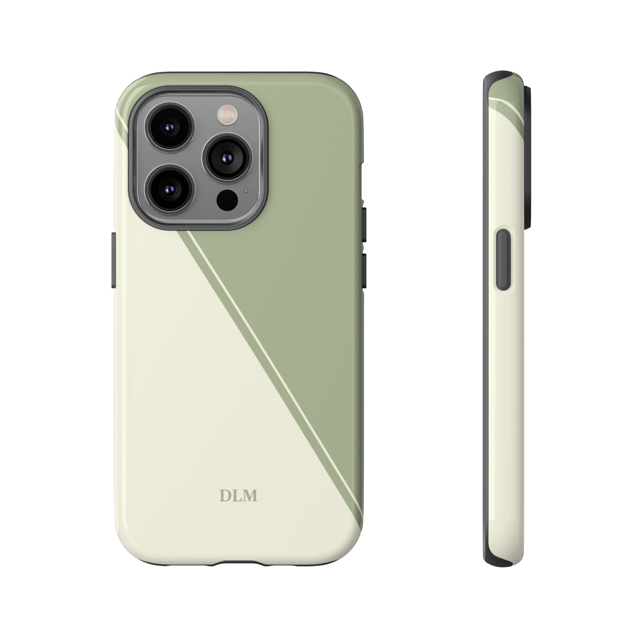 Matcha Two Tone Custom Initials Case