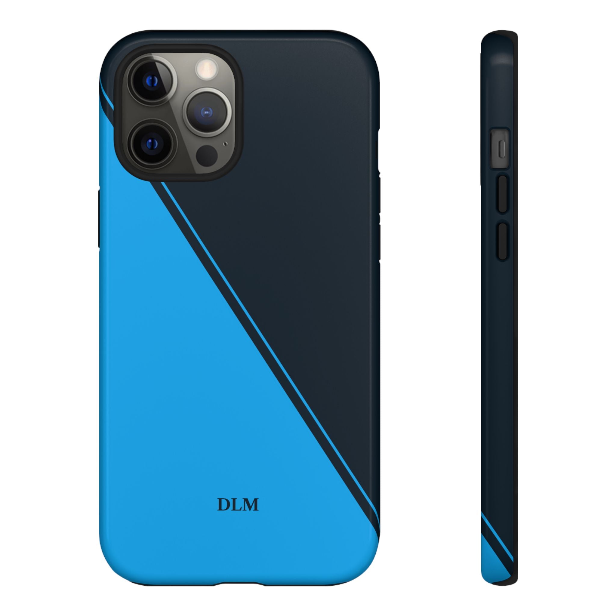 Blues Two Tone Custom Initials Case