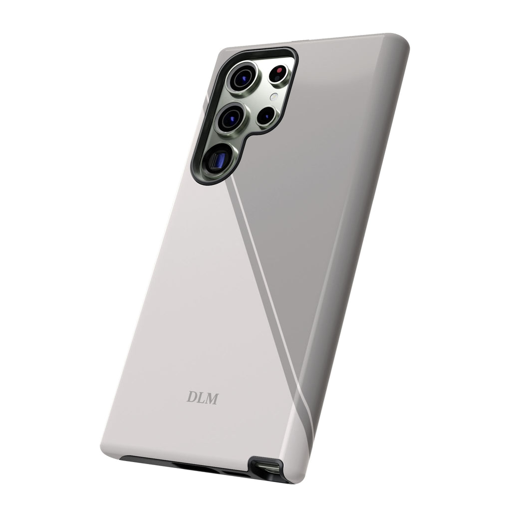 Grey Two Tone Case Custom Initials Case