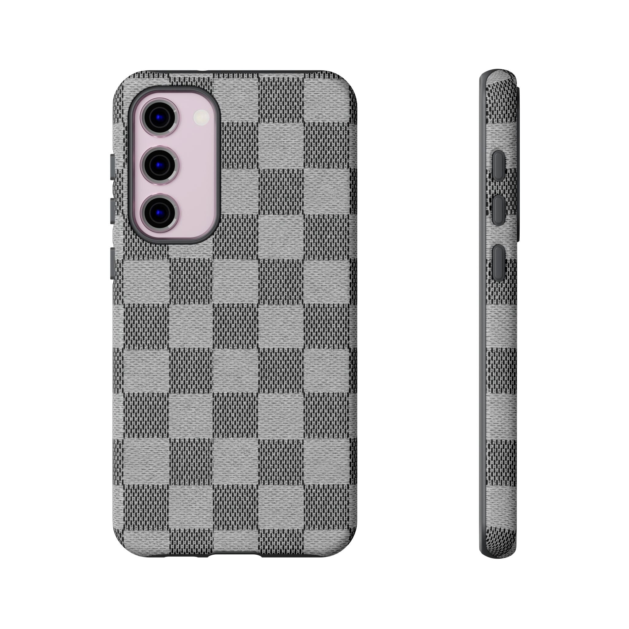 Checkered Grey Phone Case
