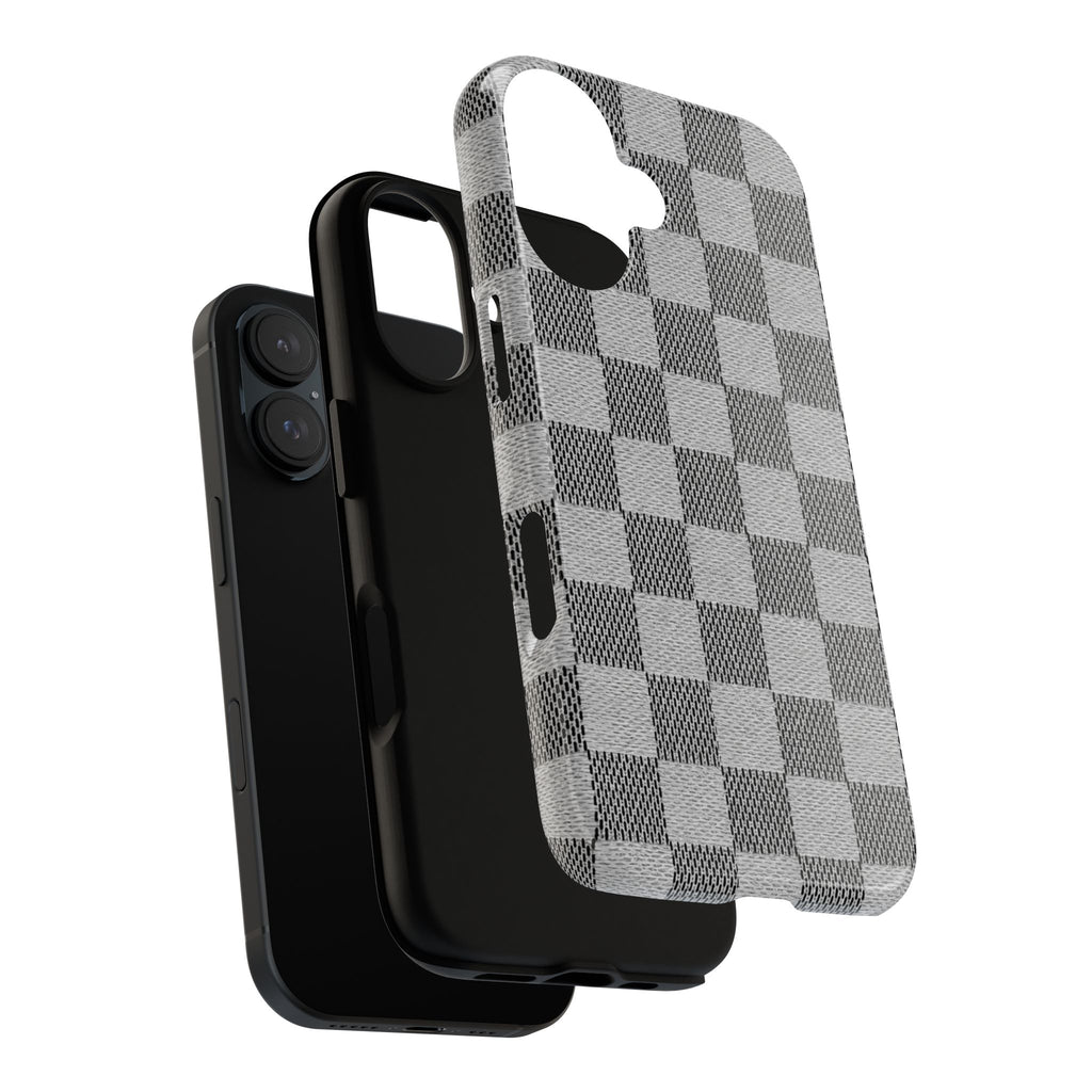 Checkered Grey Phone Case