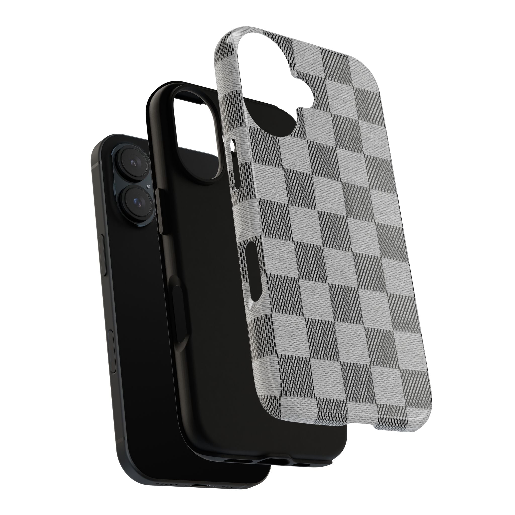 Checkered Grey Phone Case