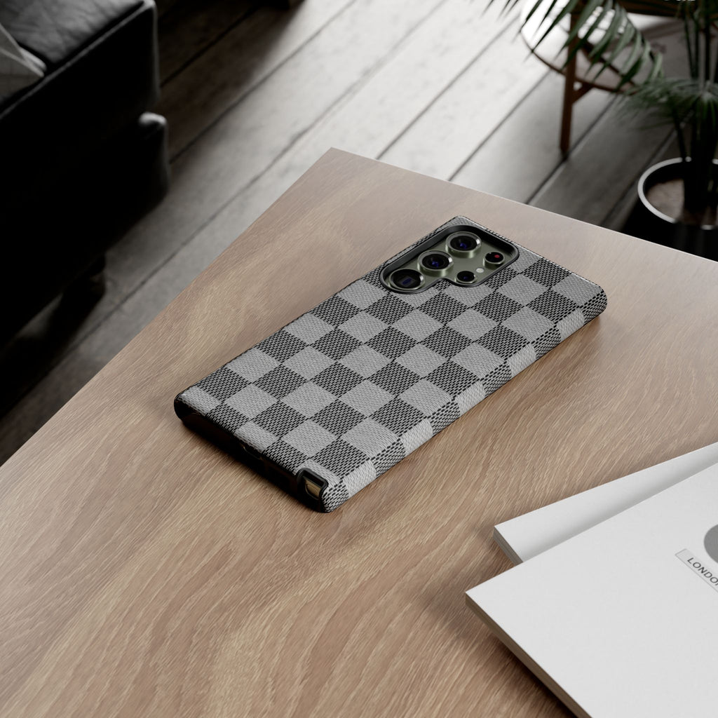 Checkered Grey Phone Case