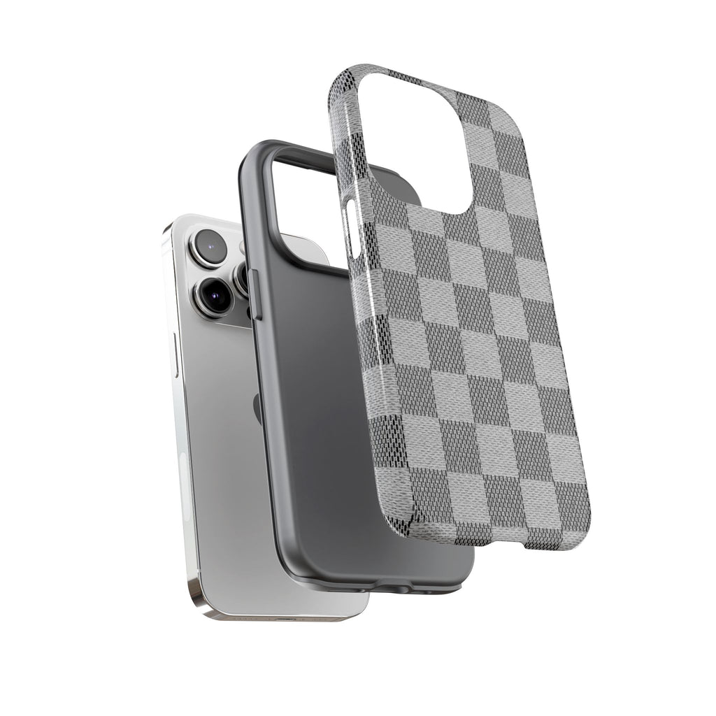 Checkered Grey Phone Case