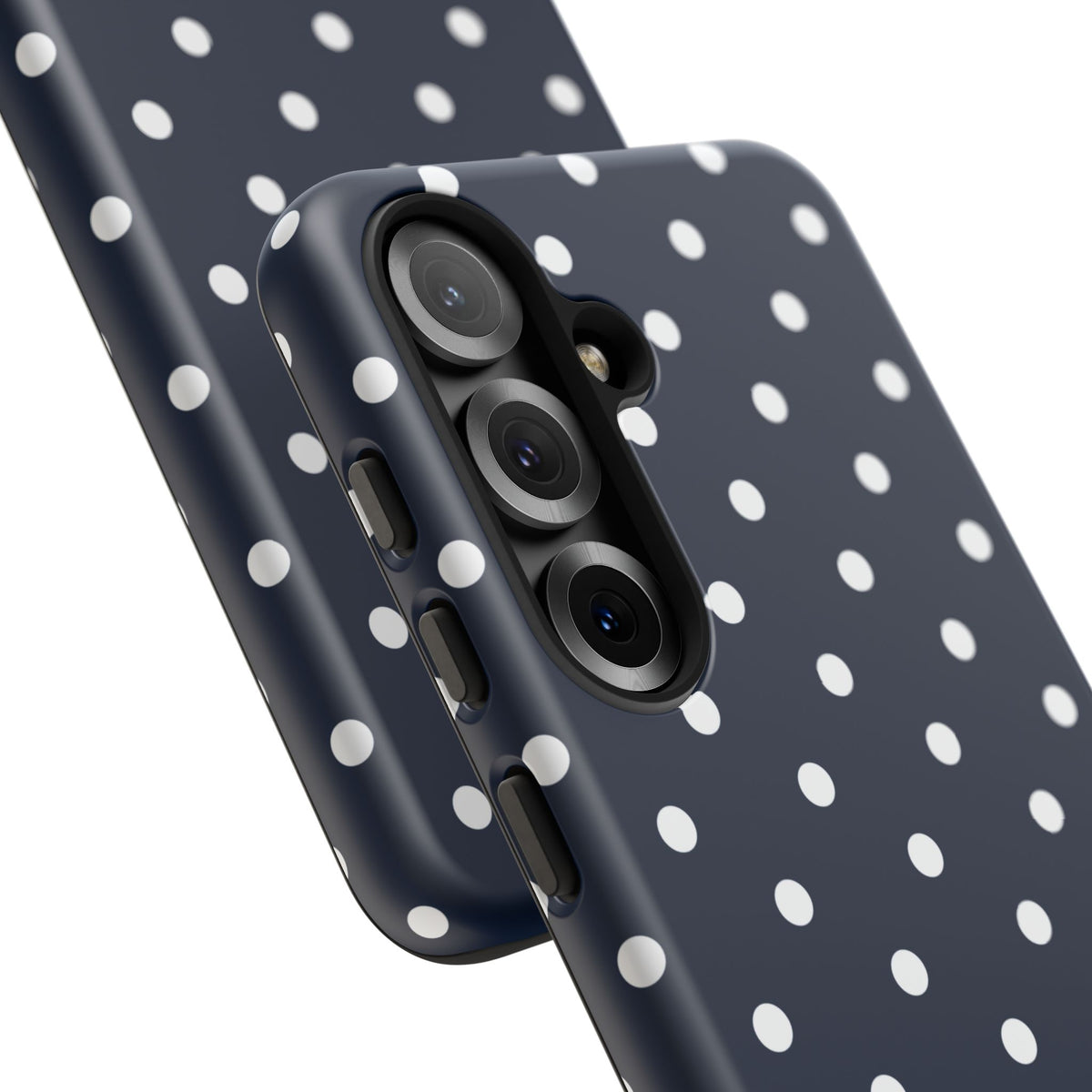 Navy Pearl Personalised Polka Dot Case