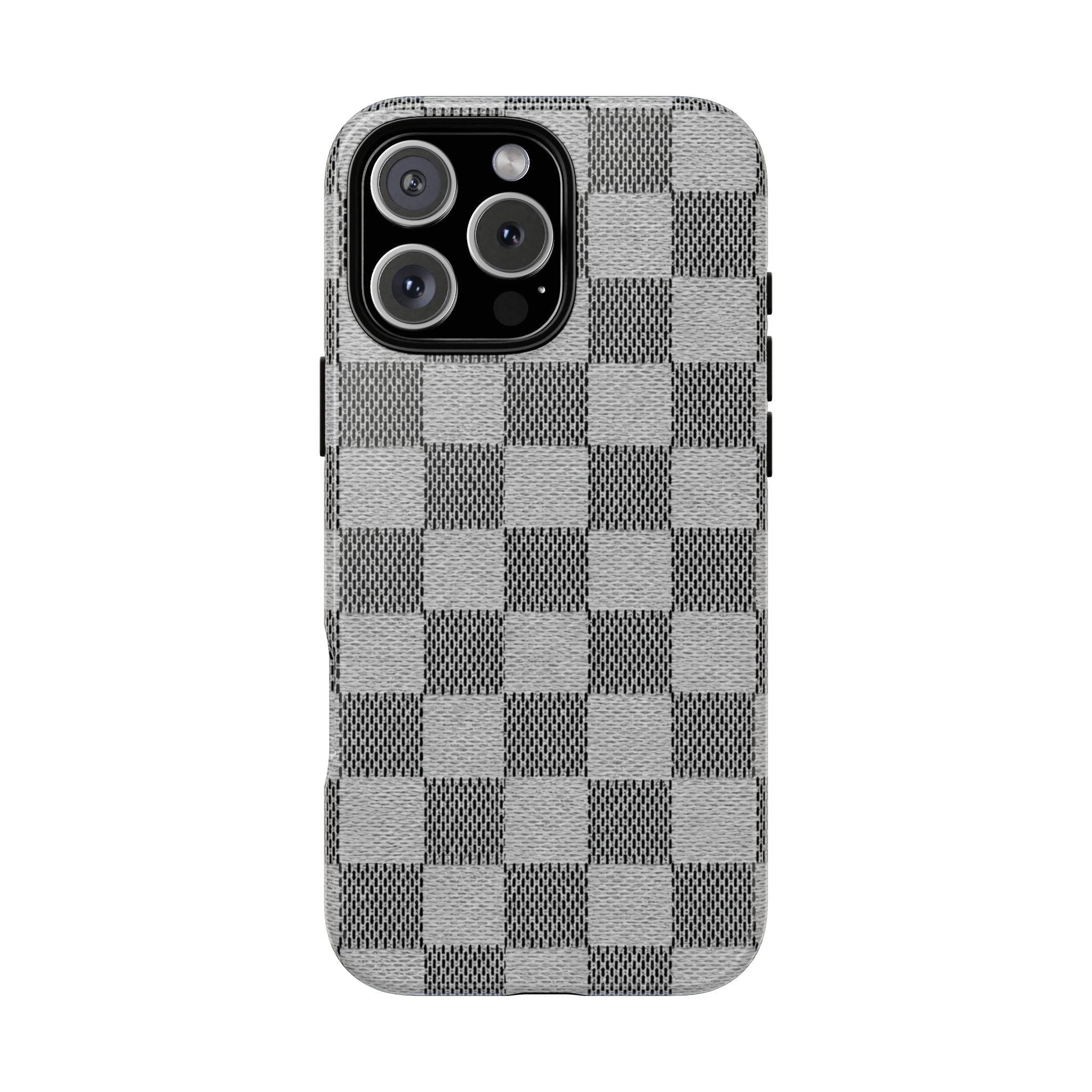 Checkered Grey Phone Case