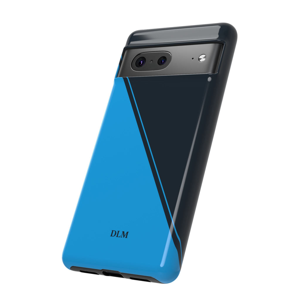Blues Two Tone Custom Initials Case