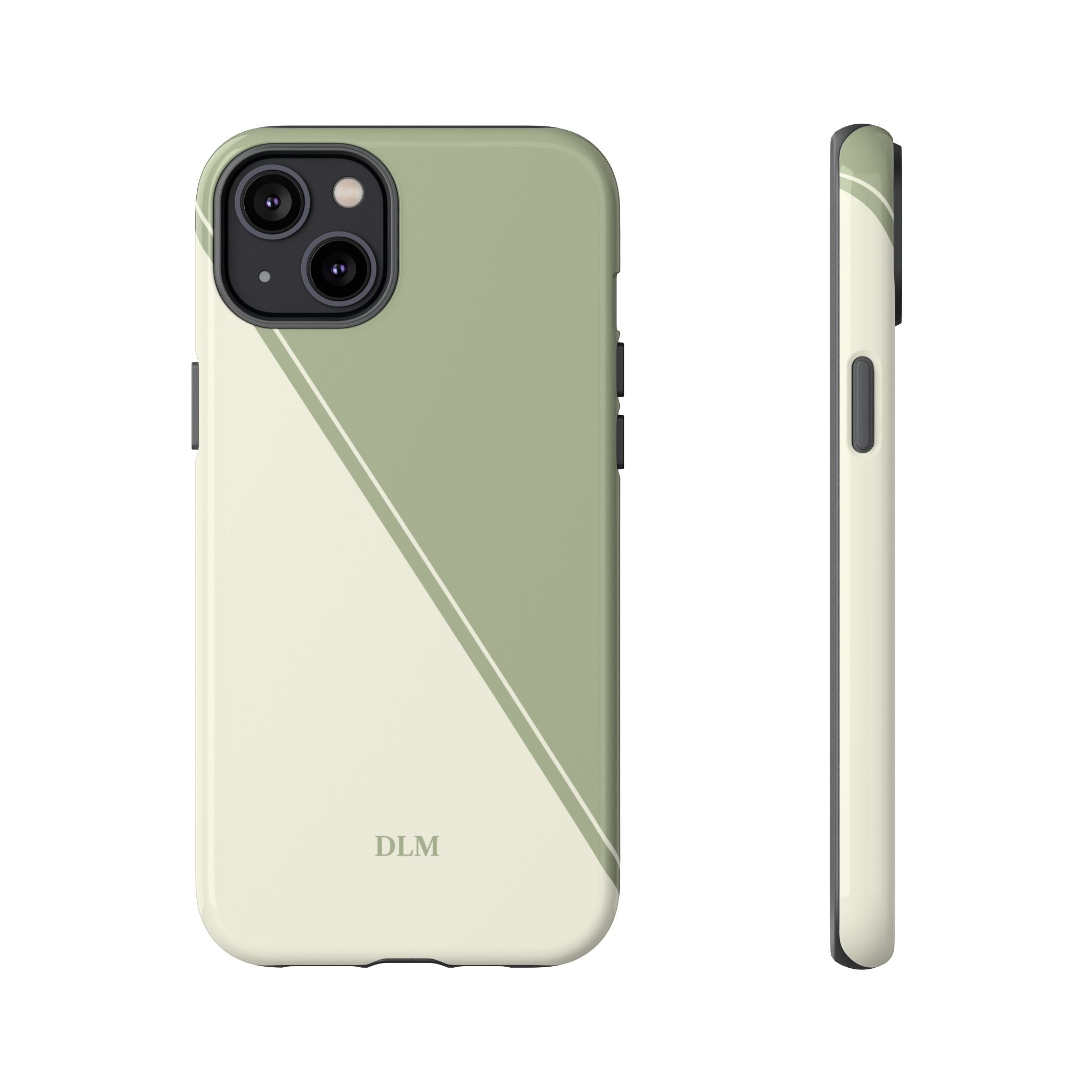 Matcha Two Tone Custom Initials Case