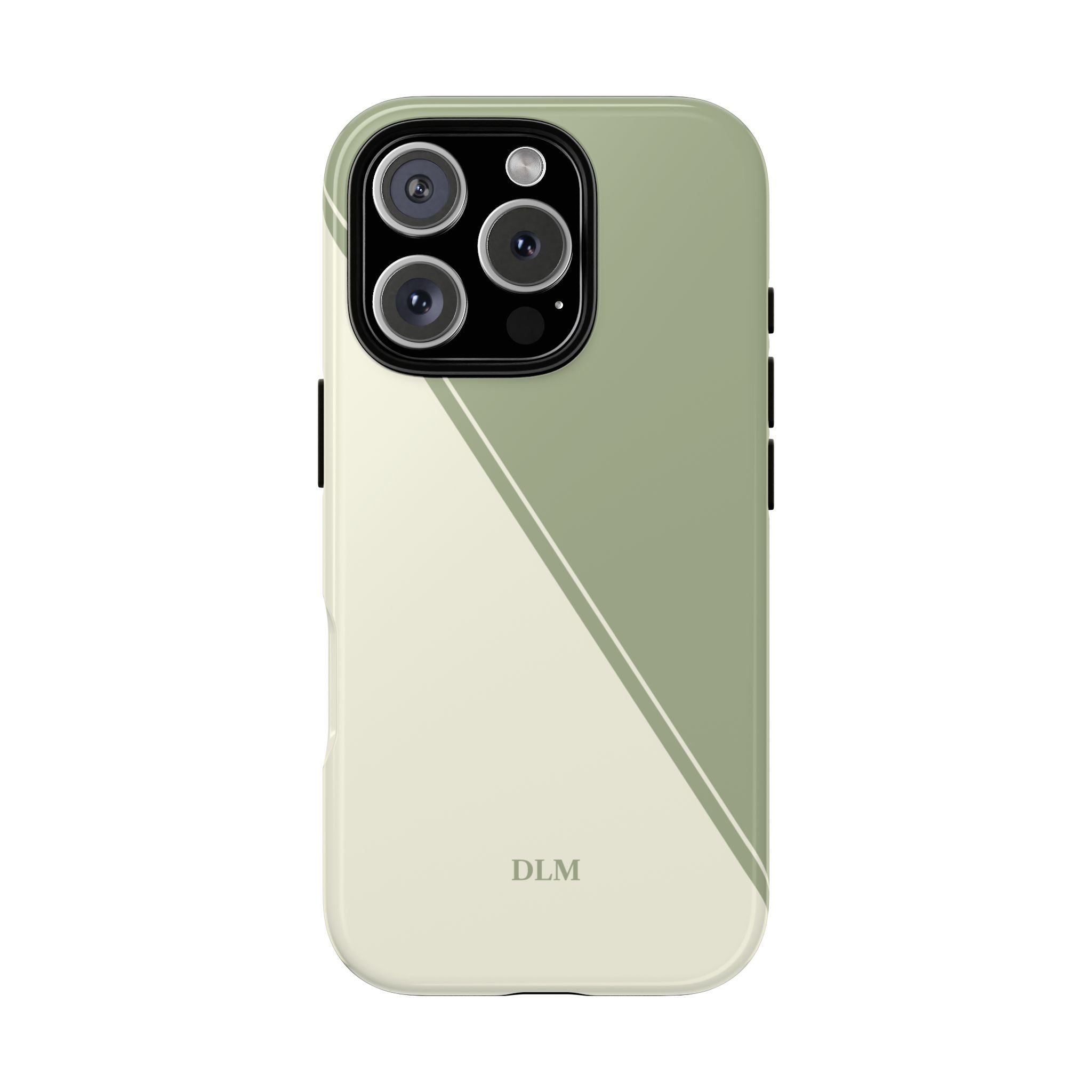 Matcha Two Tone Custom Initials Case