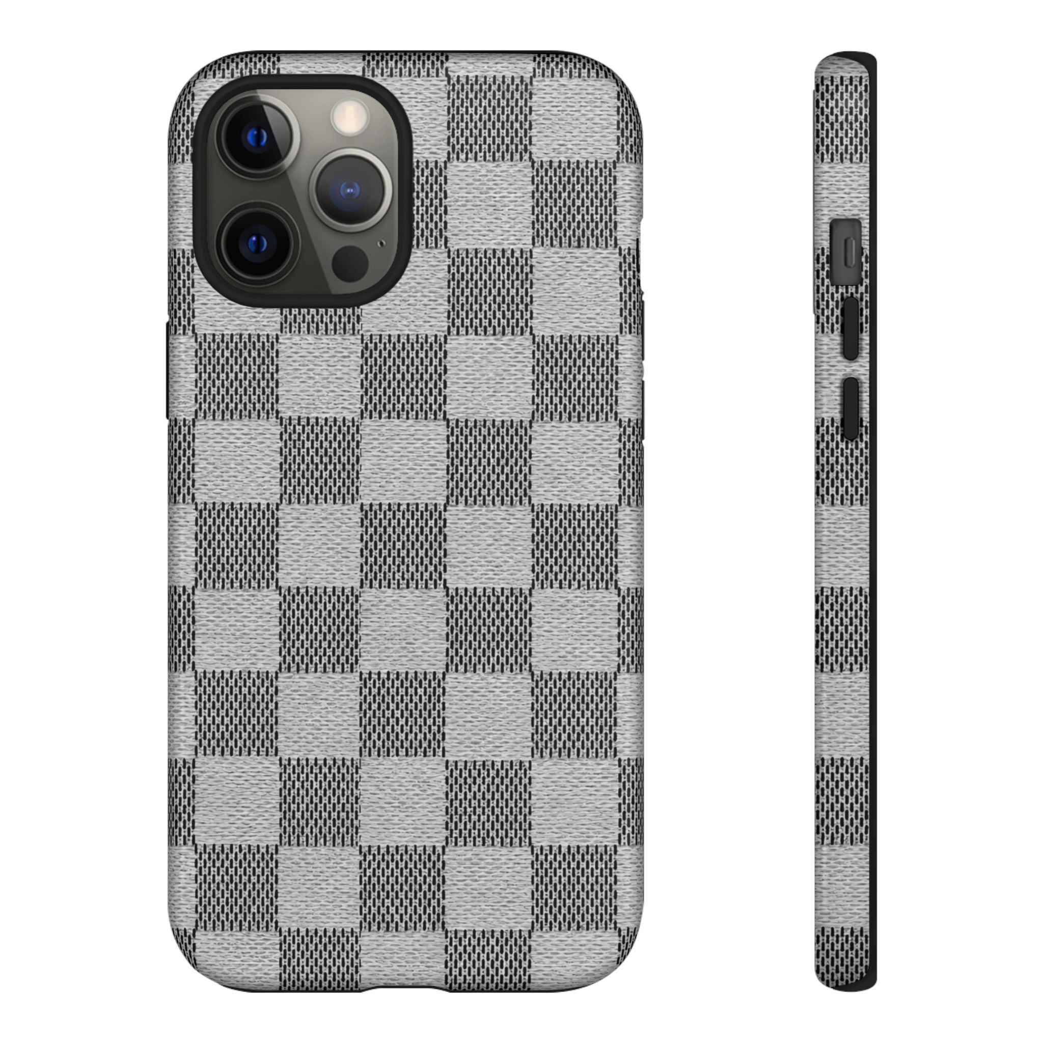 Checkered Grey Phone Case
