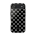 Black & White PolkaDot Customisable Case