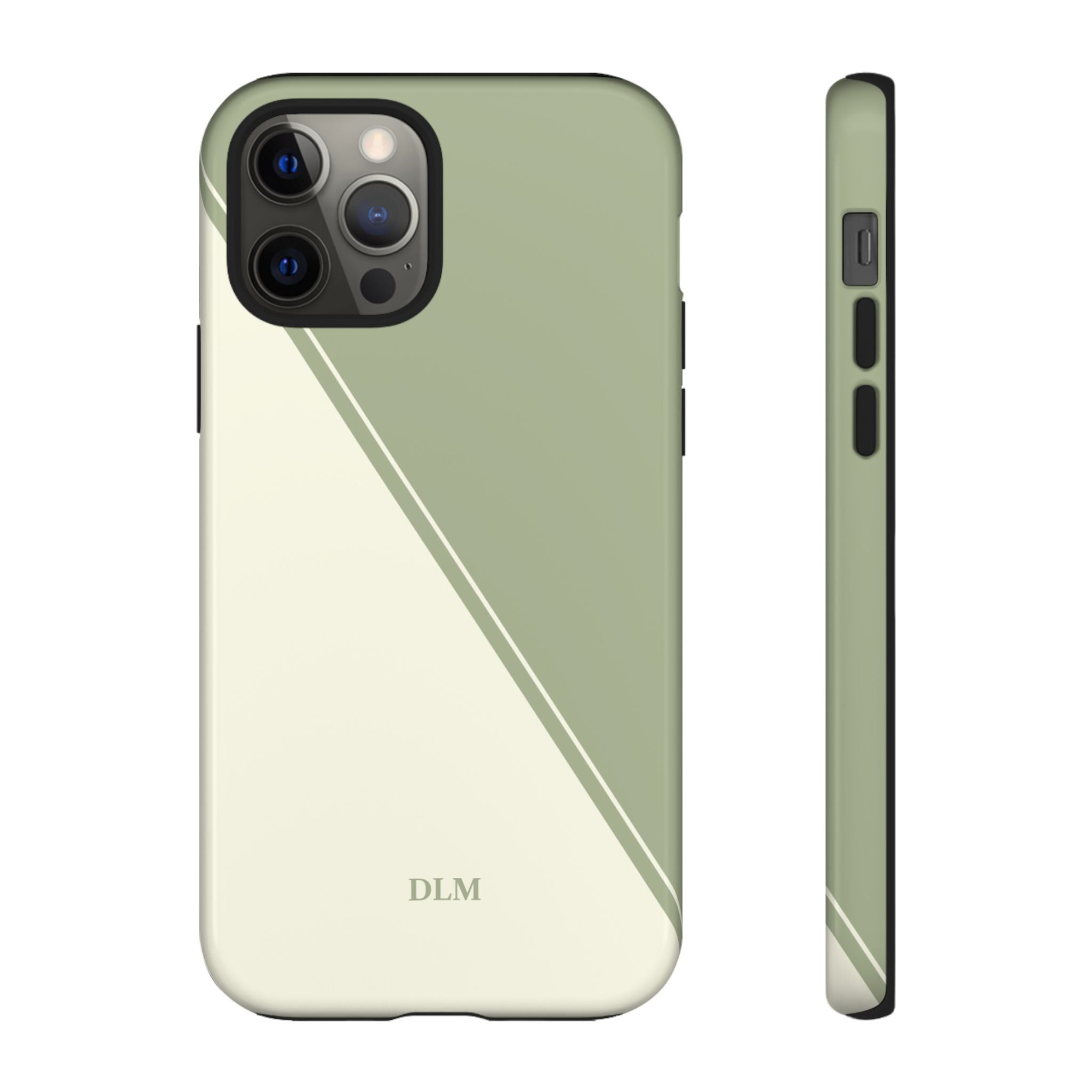 Matcha Two Tone Custom Initials Case