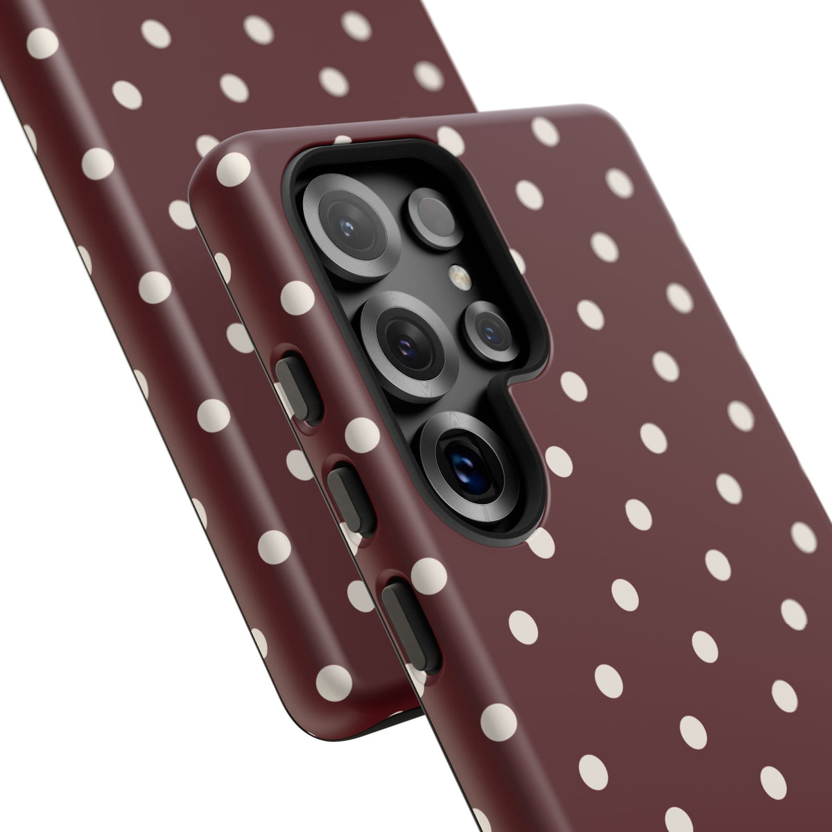 Cranberry Cream Personalised Polka Dot Case