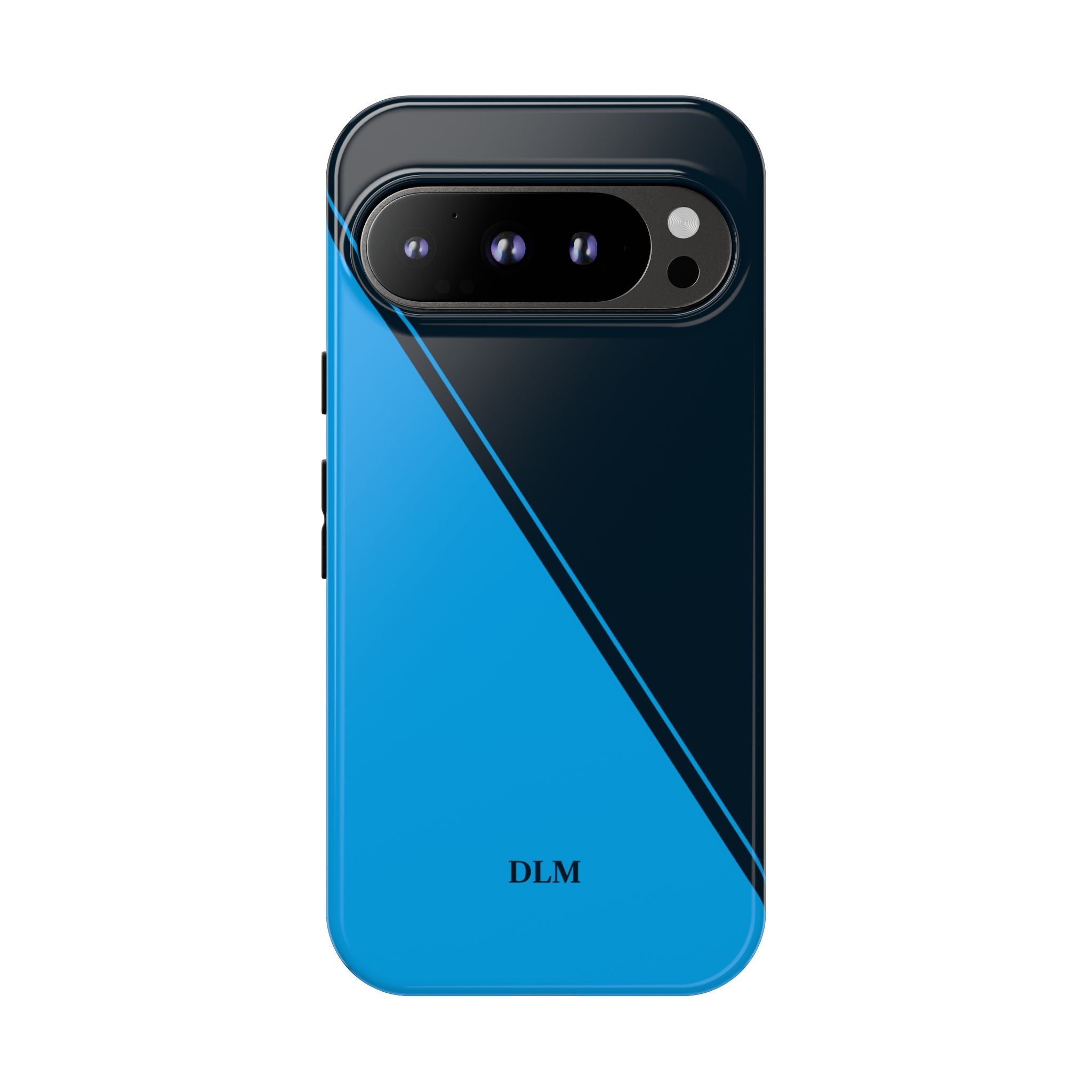 Blues Two Tone Custom Initials Case