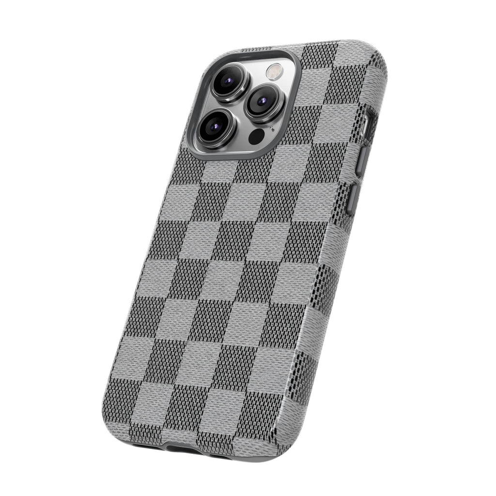 Checkered Grey Phone Case
