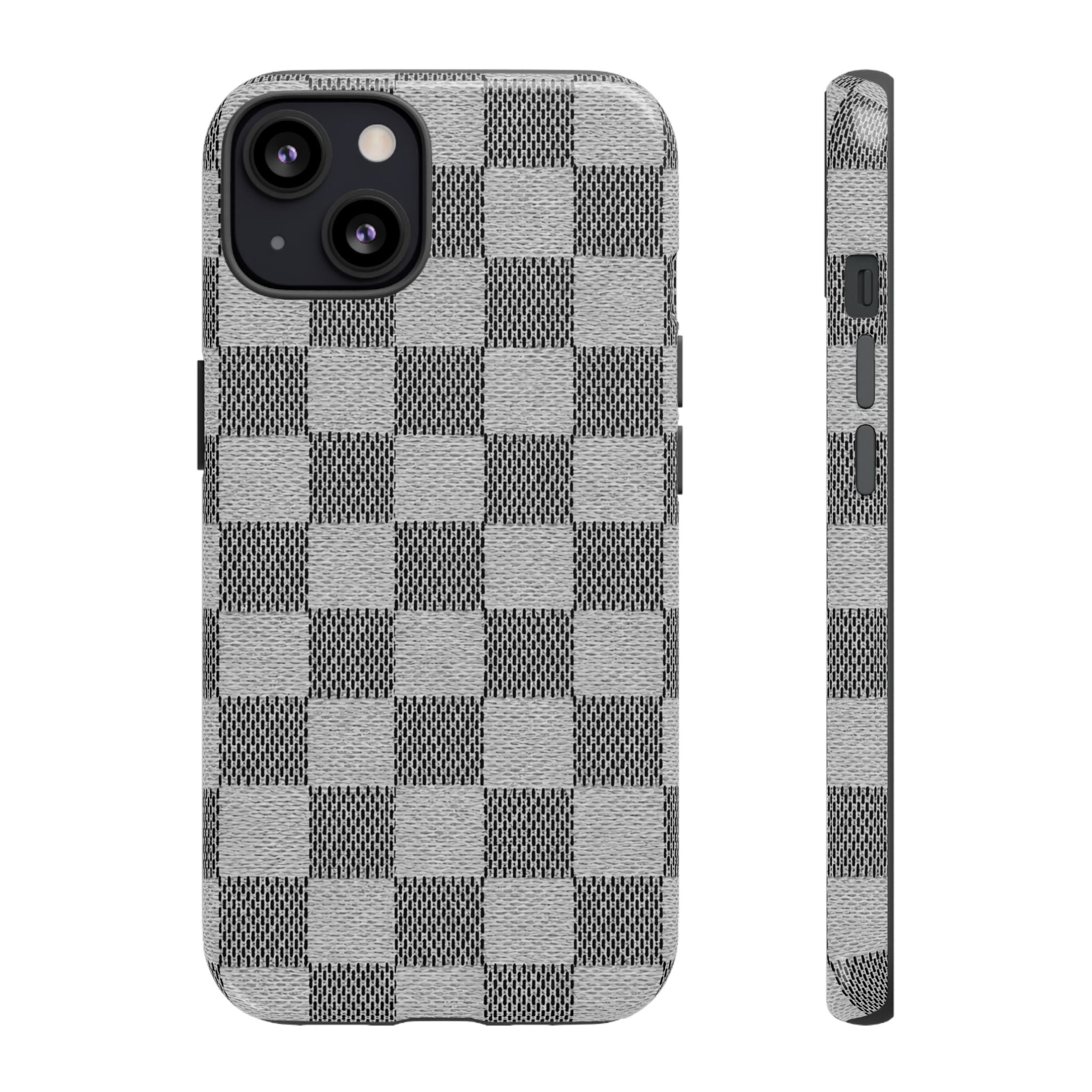 Checkered Grey Phone Case