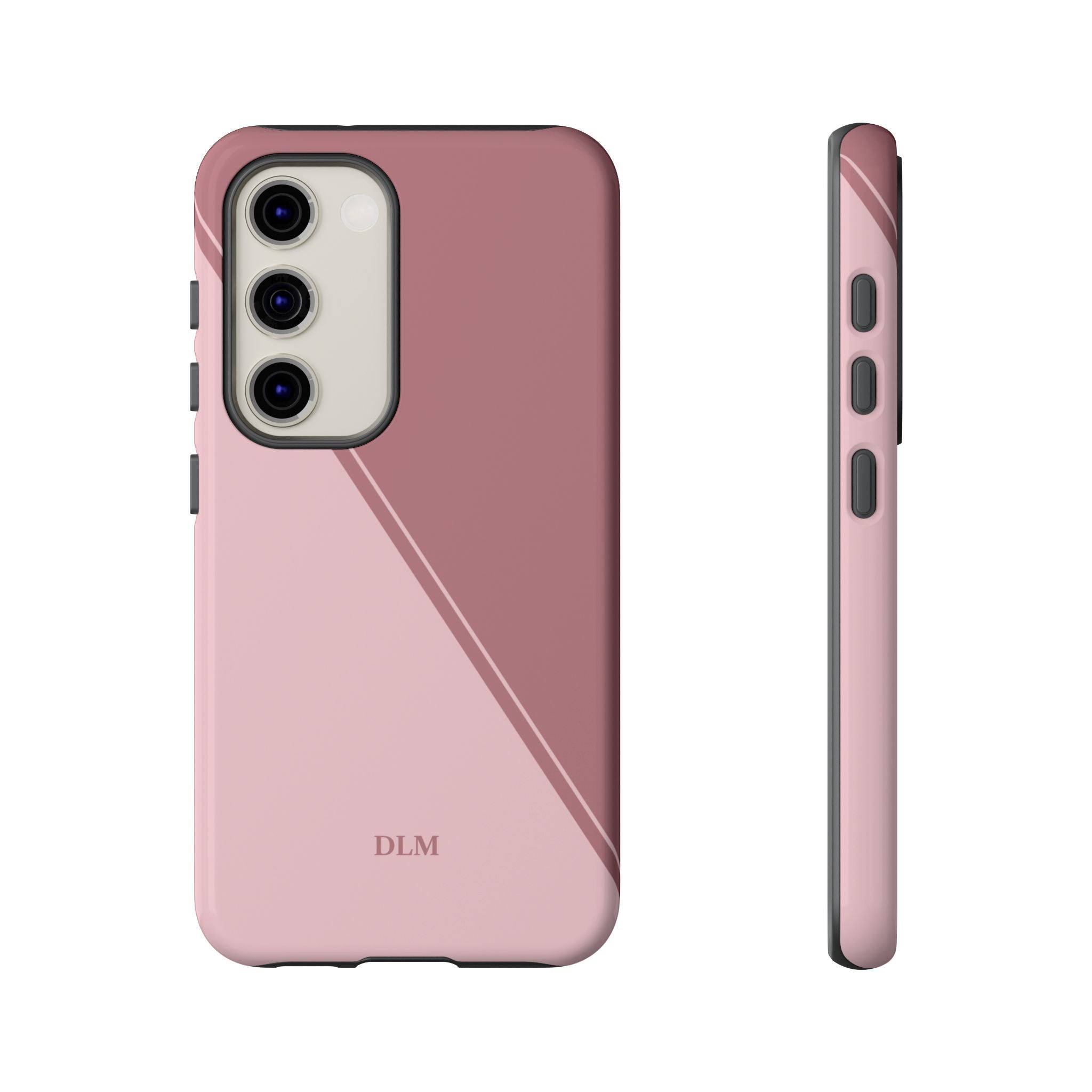 Pinks Two Tone Custom Initials Case