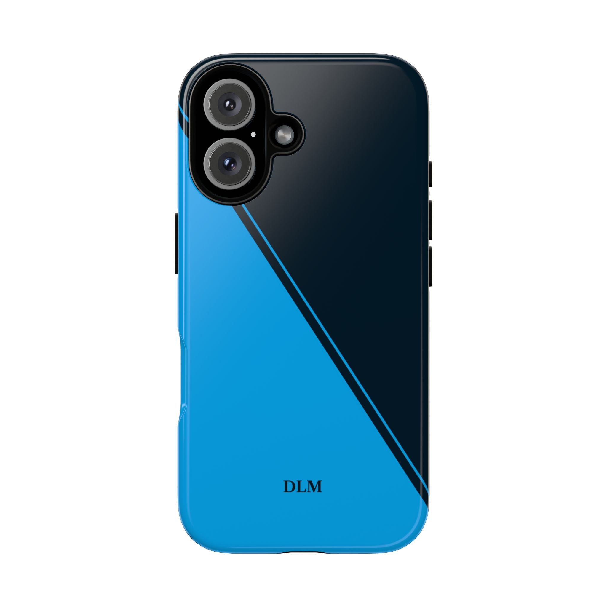 Blues Two Tone Custom Initials Case