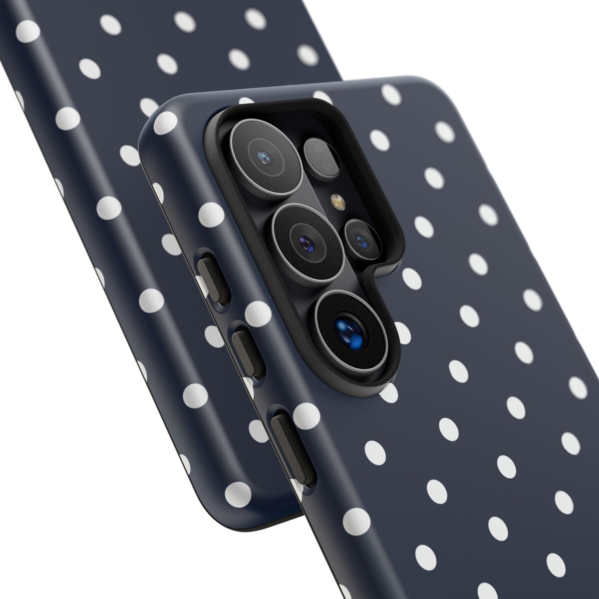 Navy Pearl Personalised Polka Dot Case