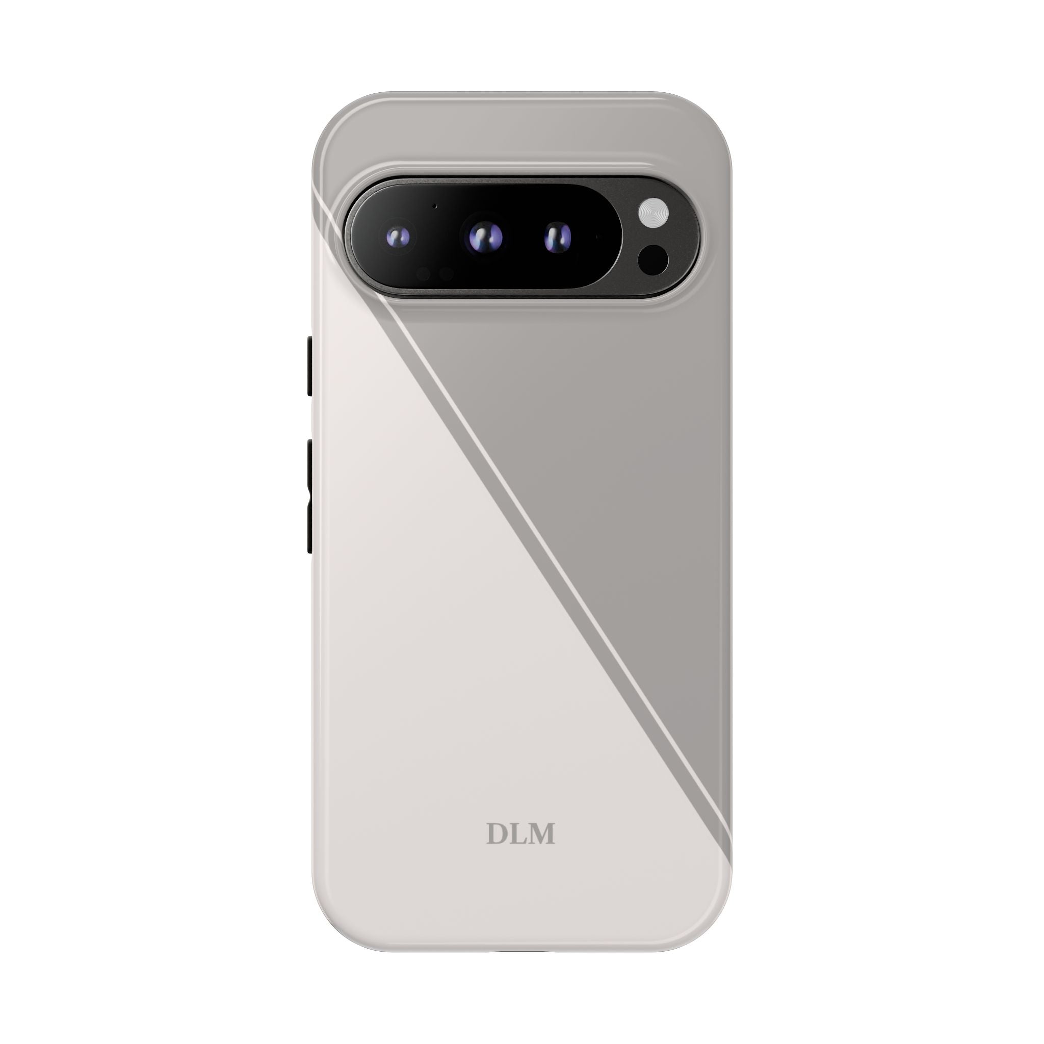 Grey Two Tone Case Custom Initials Case