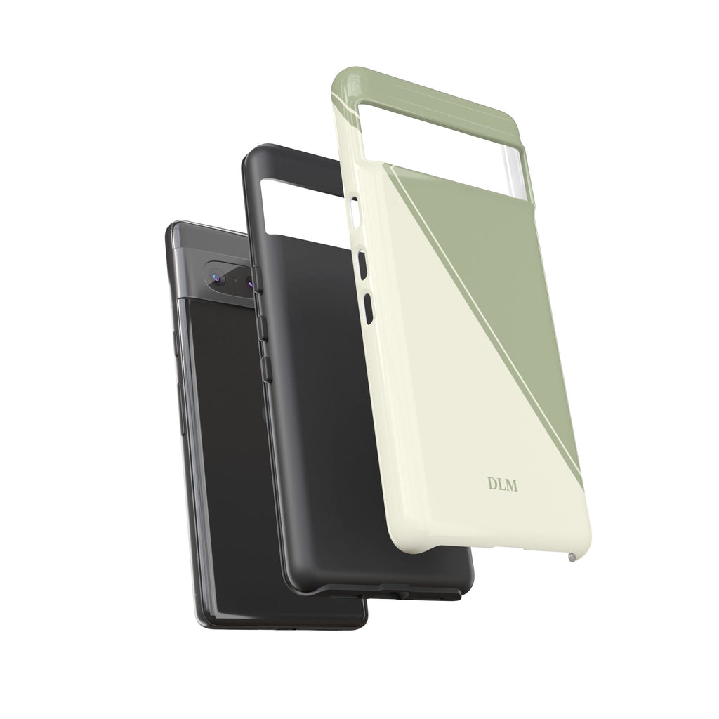 Matcha Two Tone Custom Initials Case