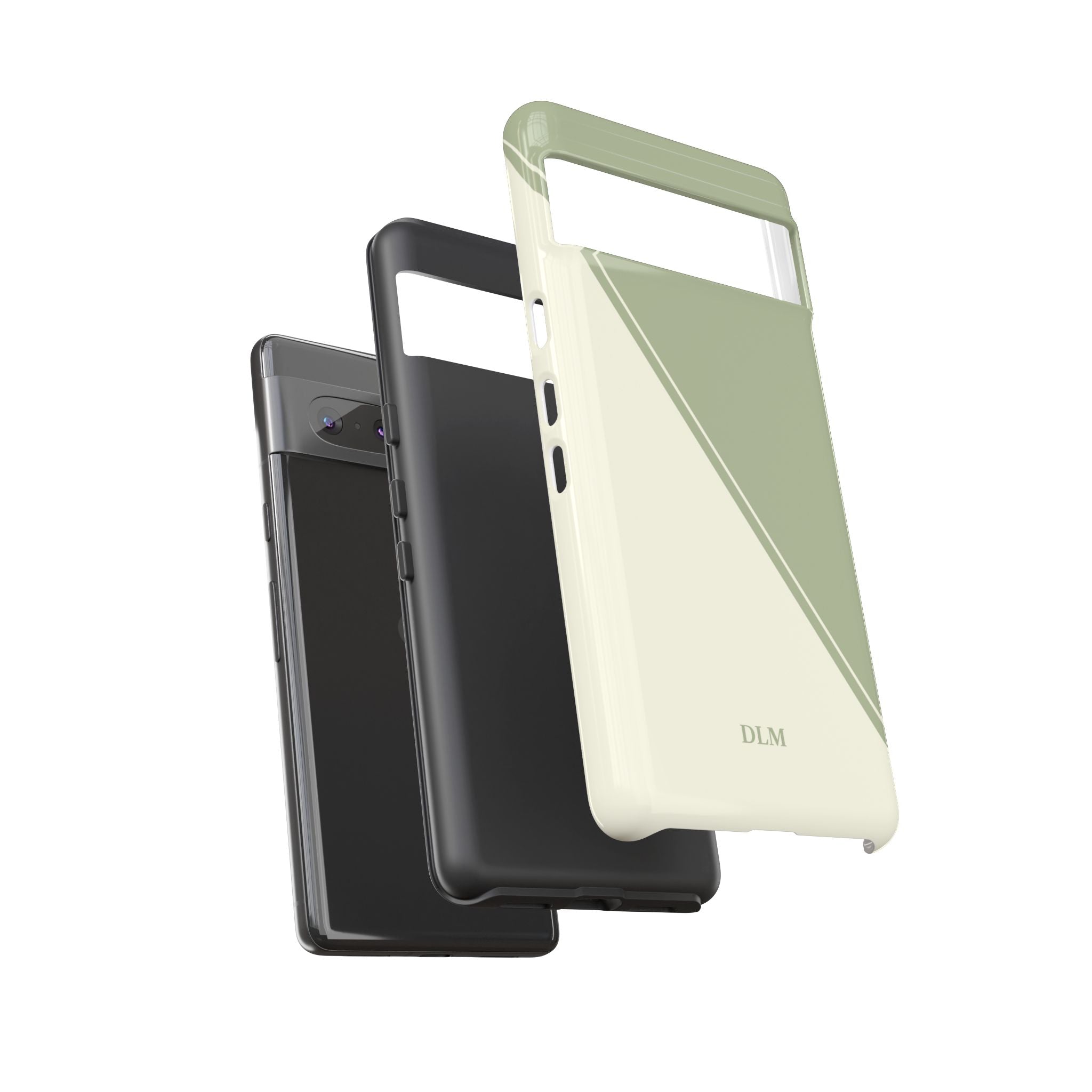 Matcha Two Tone Custom Initials Case