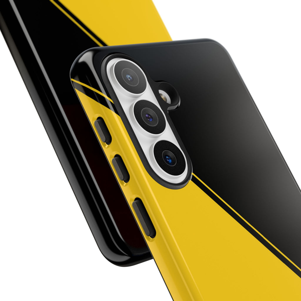 Yellow/Black Two Tone Custom Initials Case