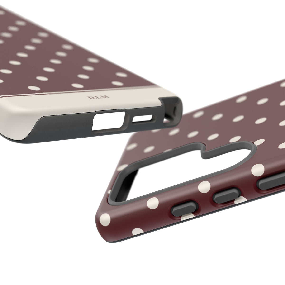 Cranberry Cream Personalised Polka Dot Case