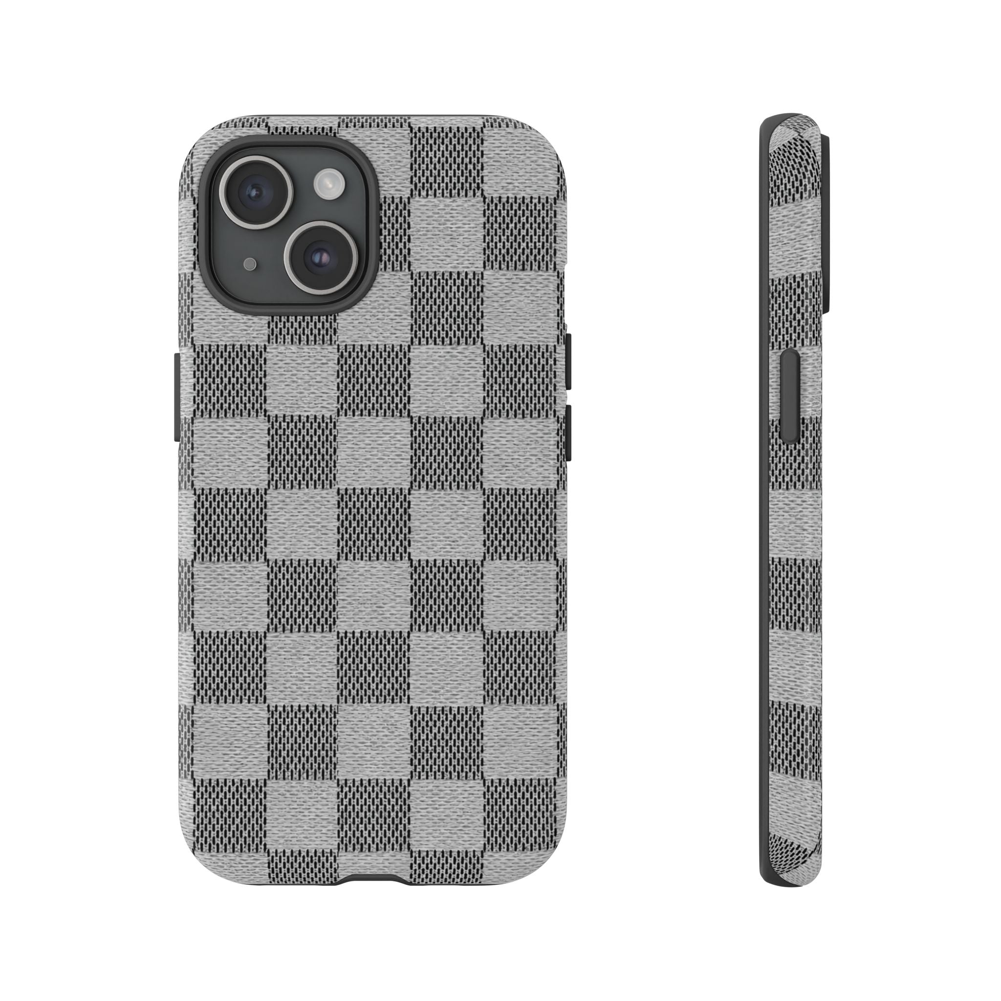 Checkered Grey Phone Case