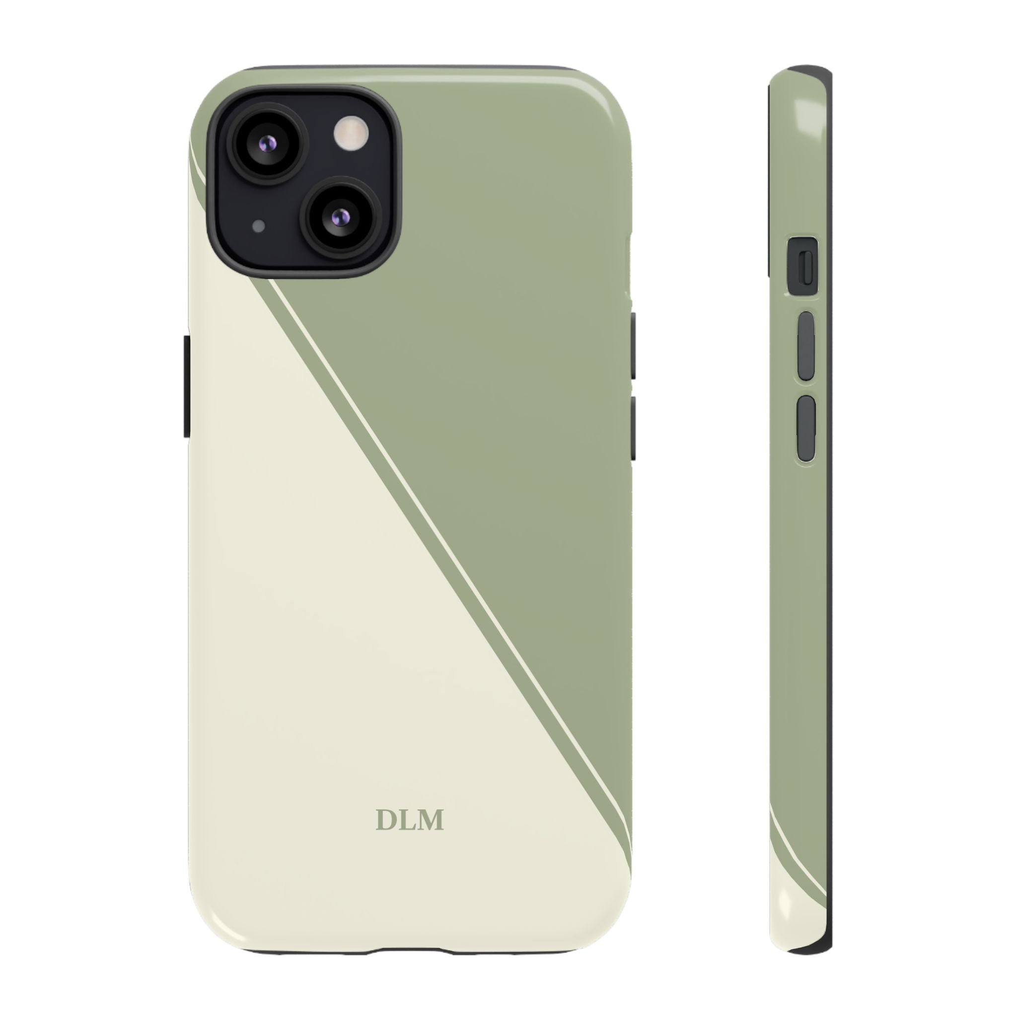 Matcha Two Tone Custom Initials Case