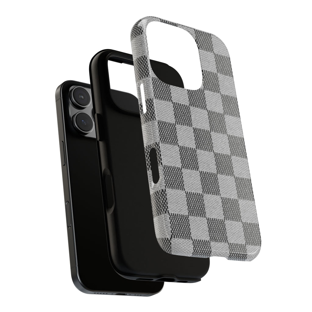 Checkered Grey Phone Case