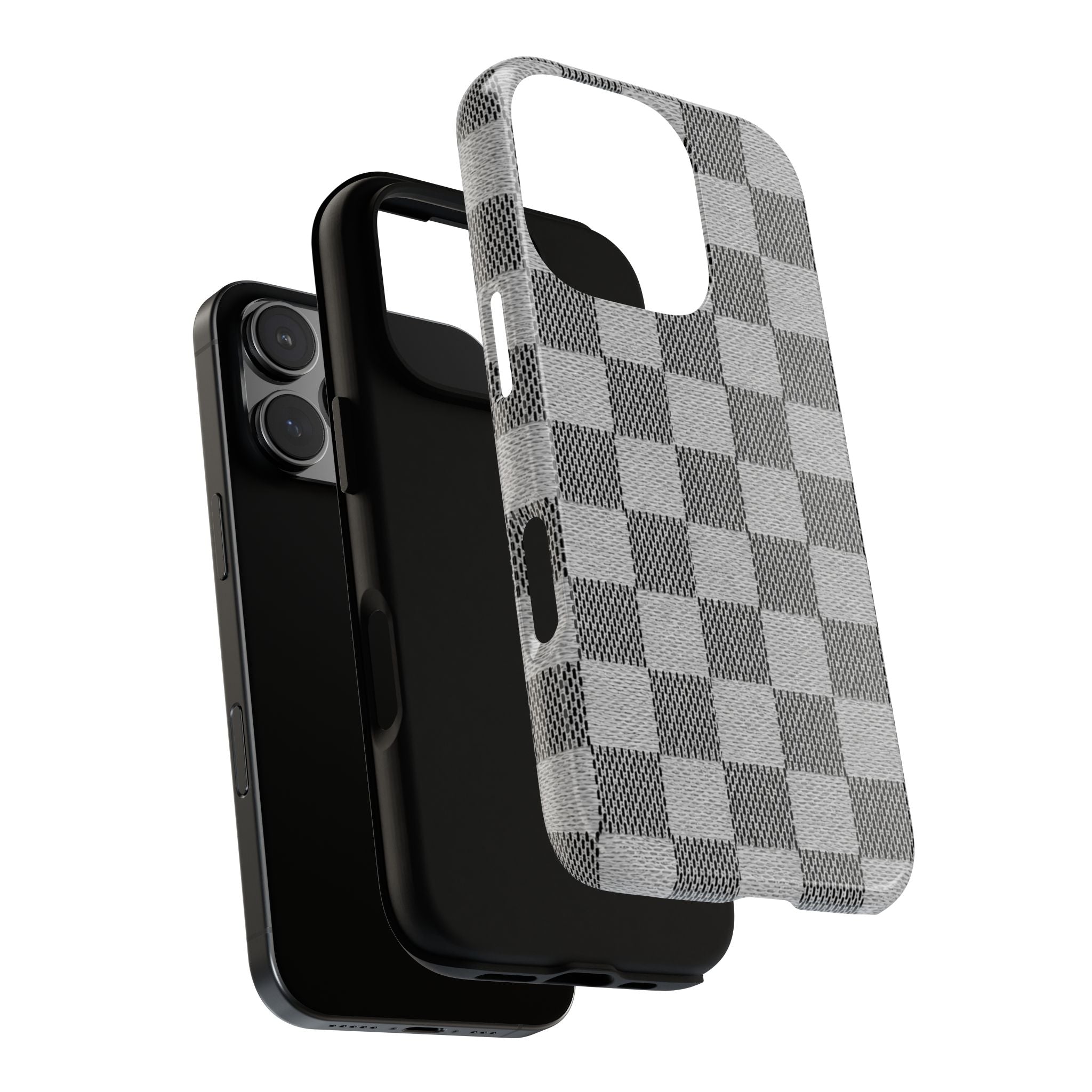 Checkered Grey Phone Case