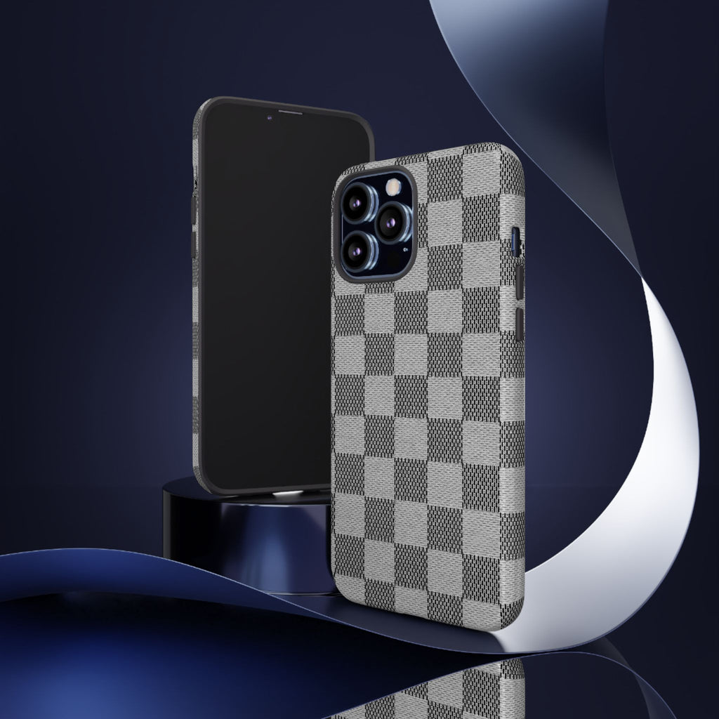 Checkered Grey Phone Case