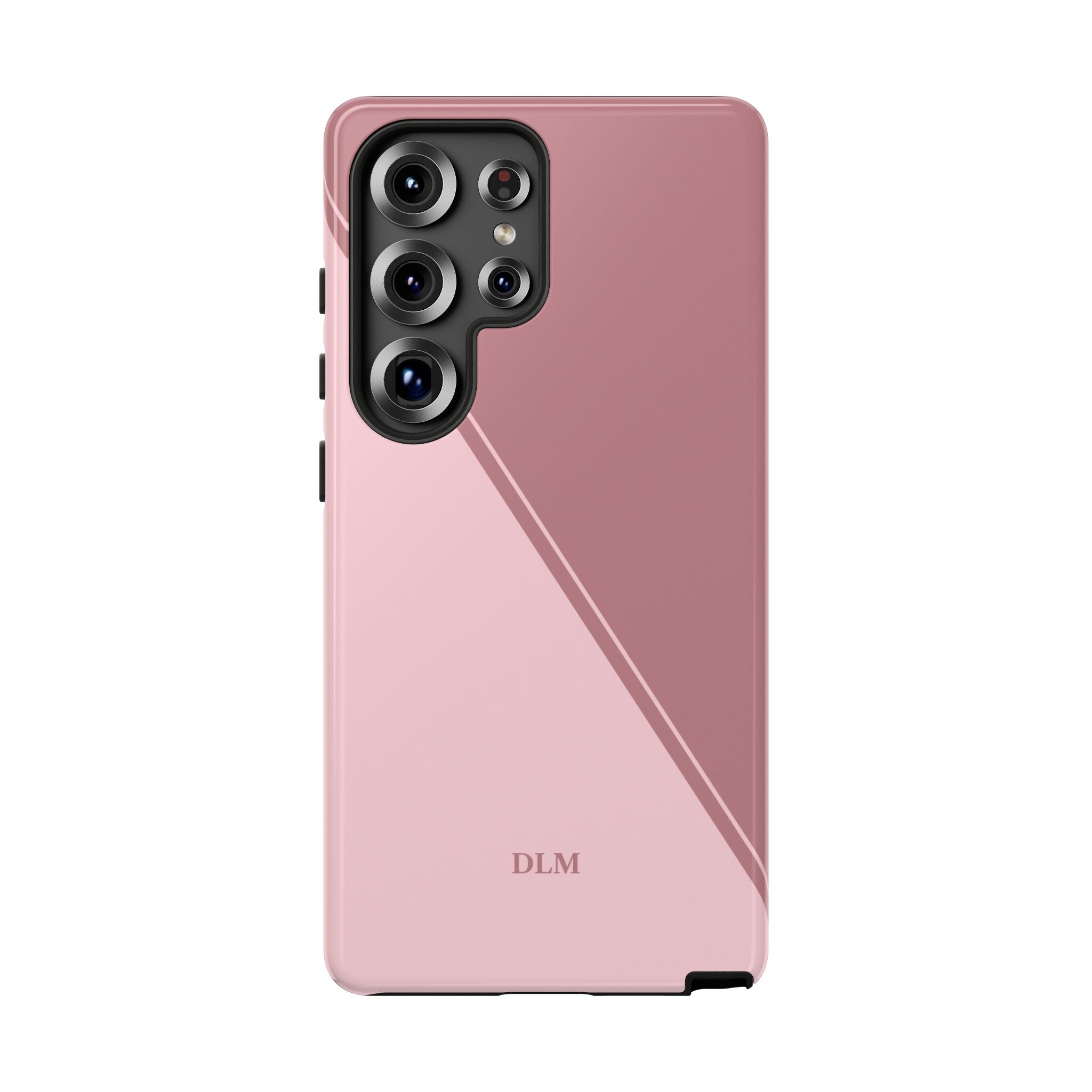 Pinks Two Tone Custom Initials Case