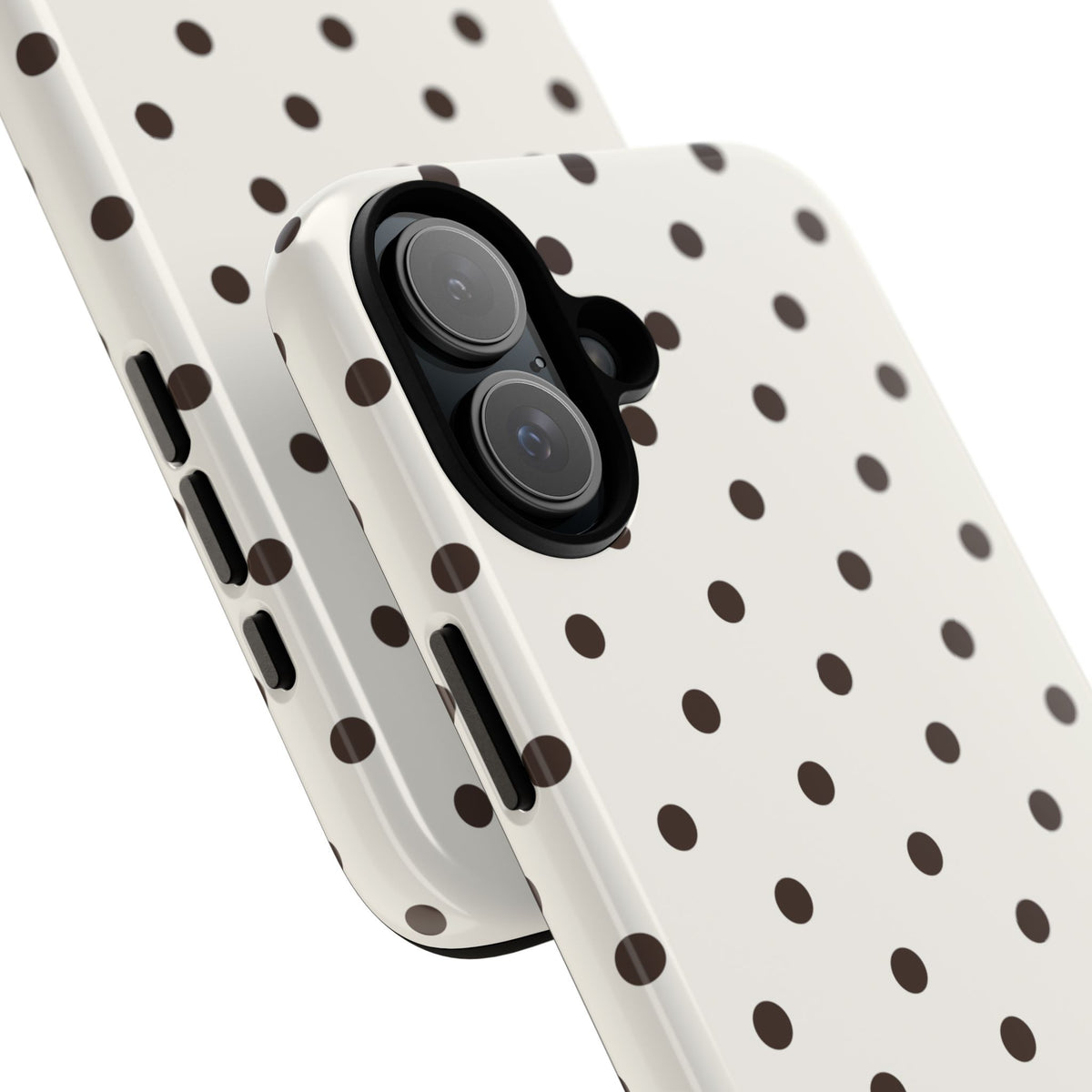 Creamy Mocha Personalised Polka Dot Case