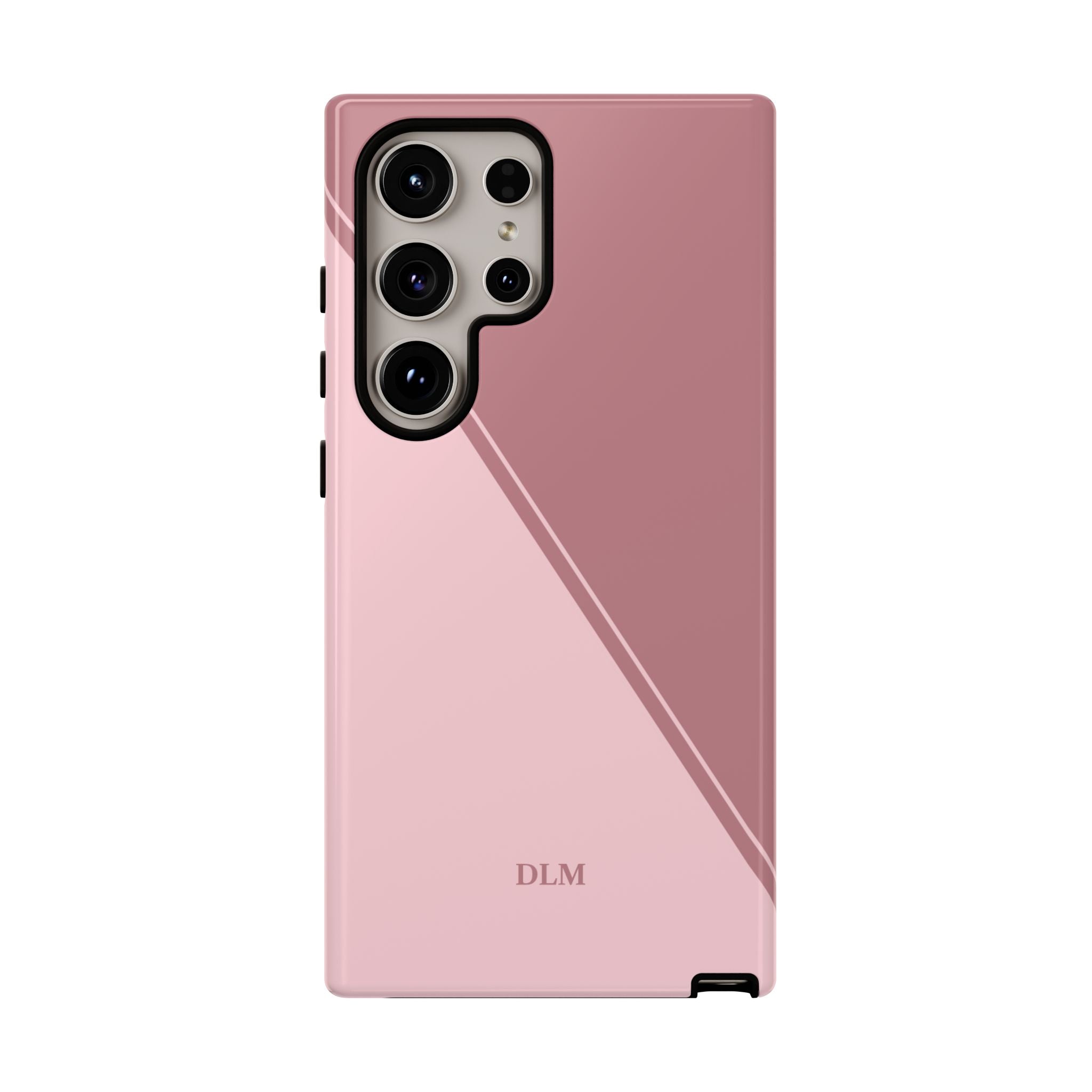 Pinks Two Tone Custom Initials Case