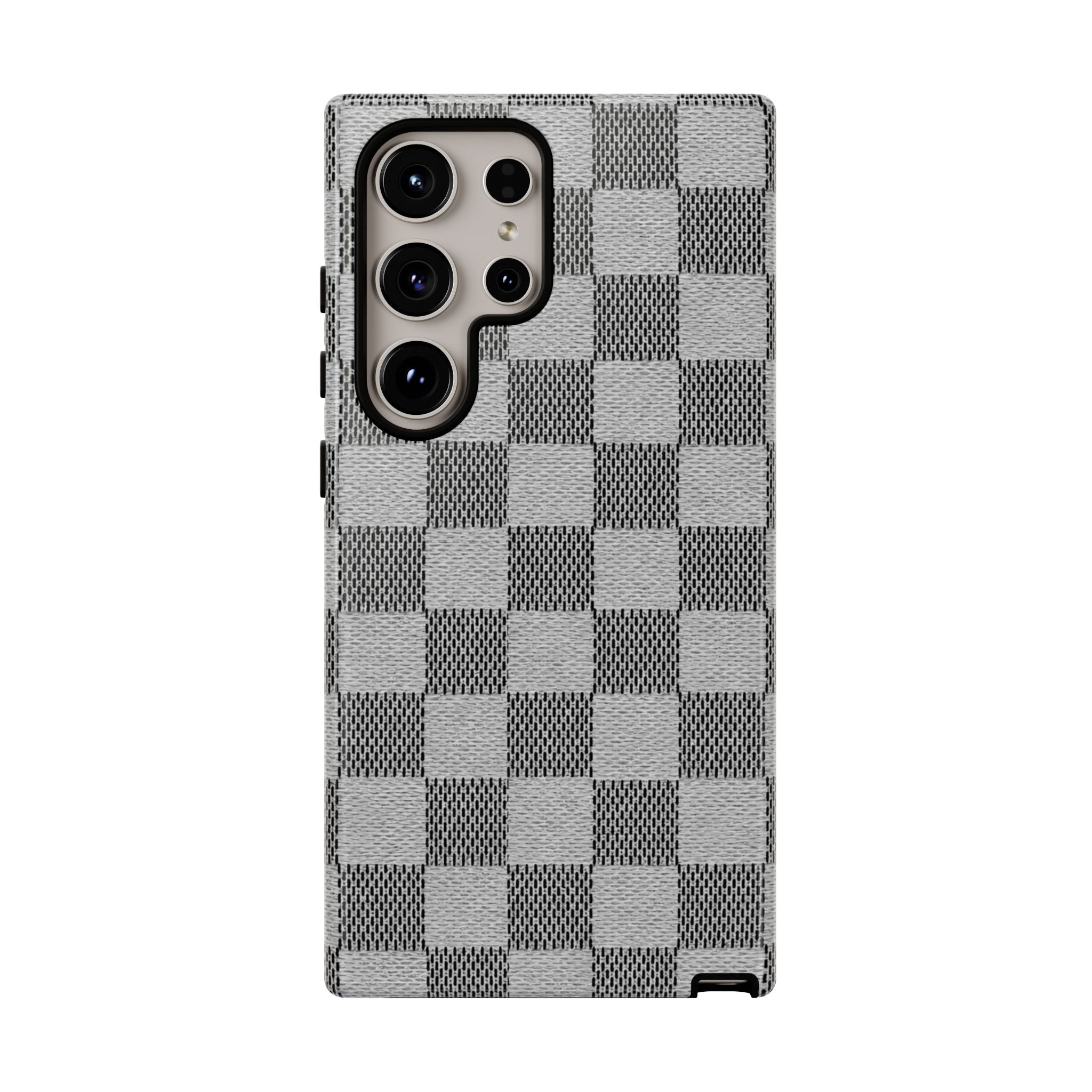 Checkered Grey Phone Case