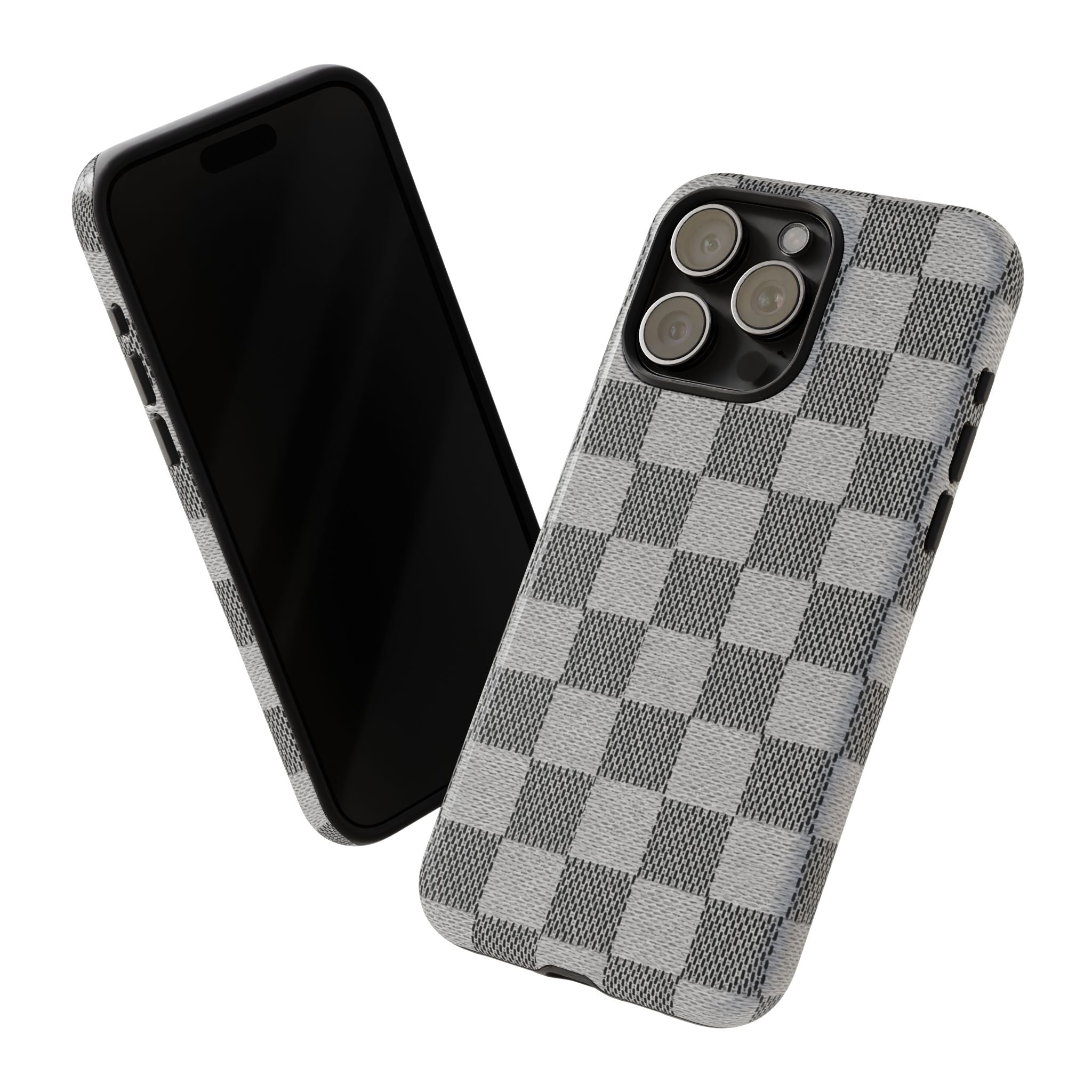 Checkered Grey Phone Case