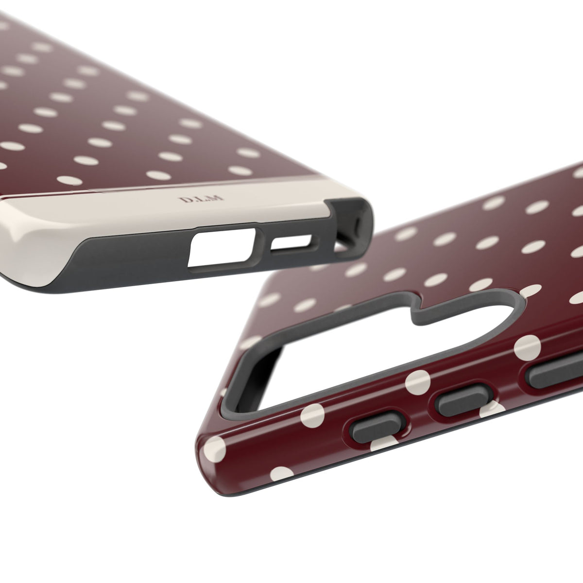 Cranberry Cream Personalised Polka Dot Case