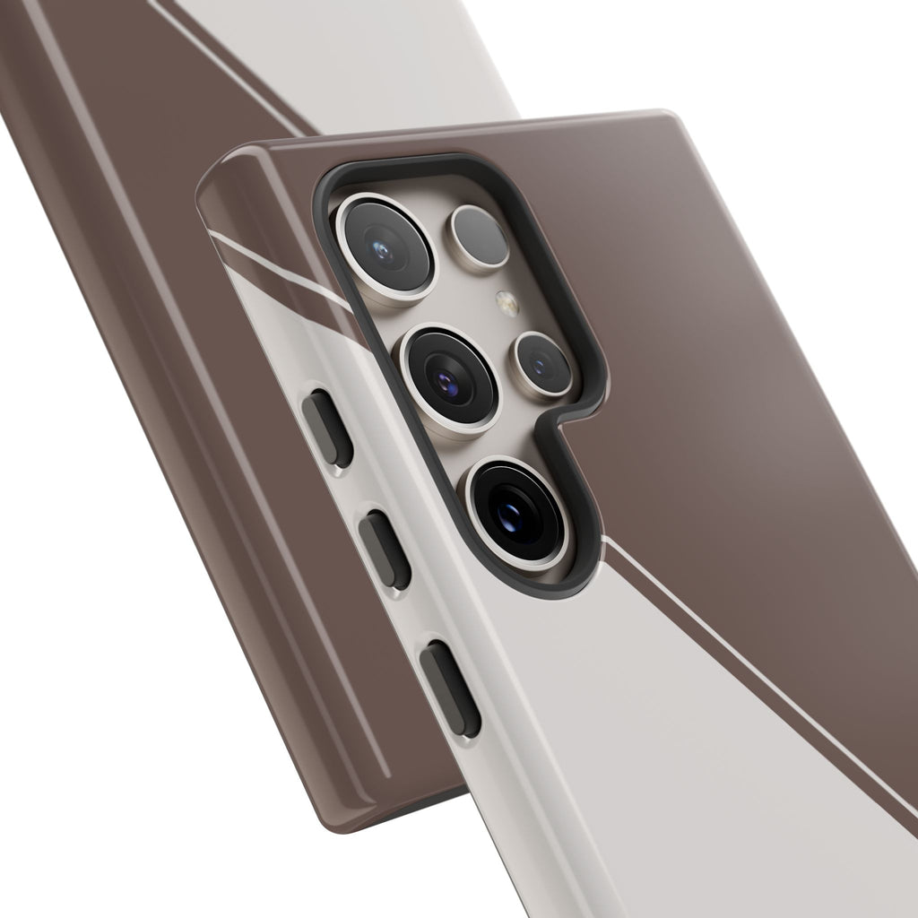 Brown/Cream Two Tone Custom Initials Case