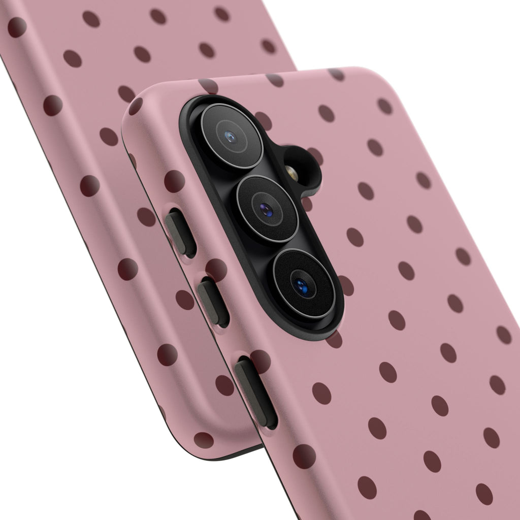 Berry Blush Personalised Polka Dot Case