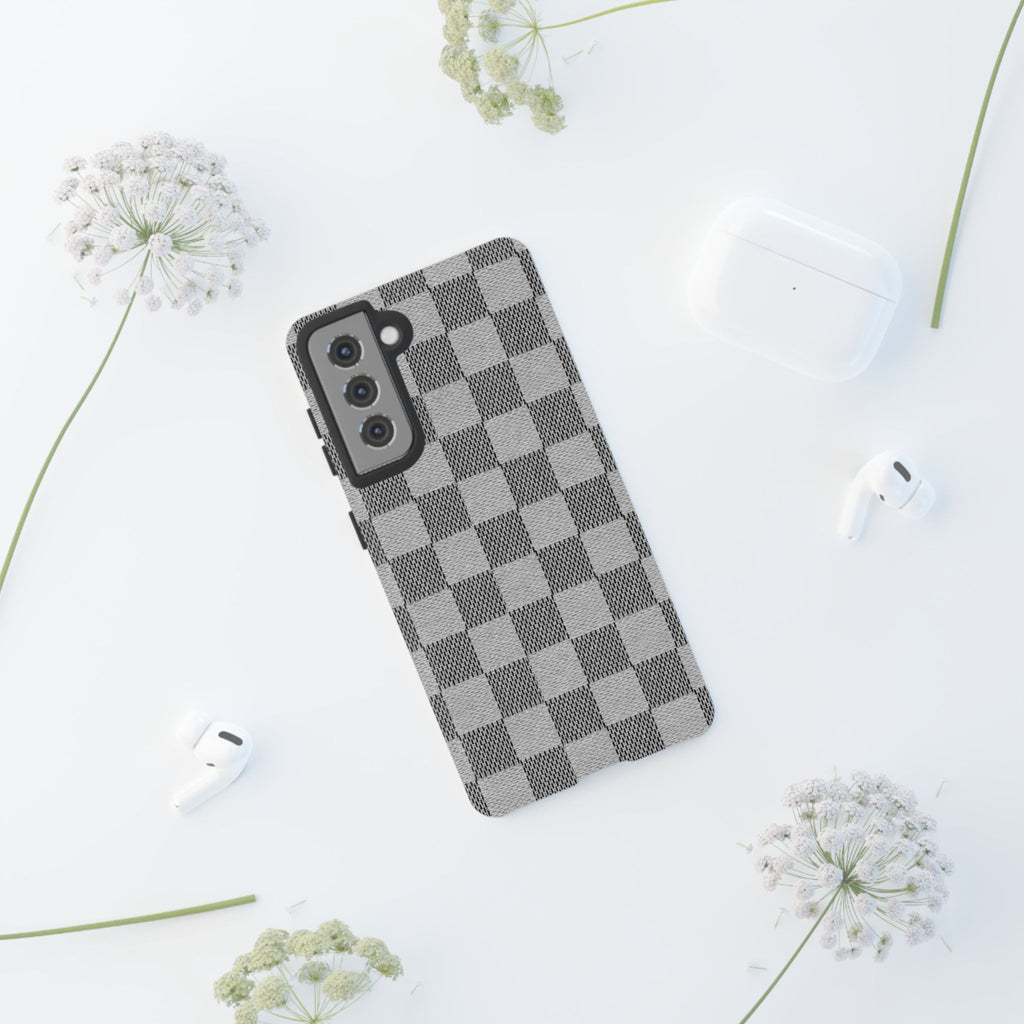 Checkered Grey Phone Case