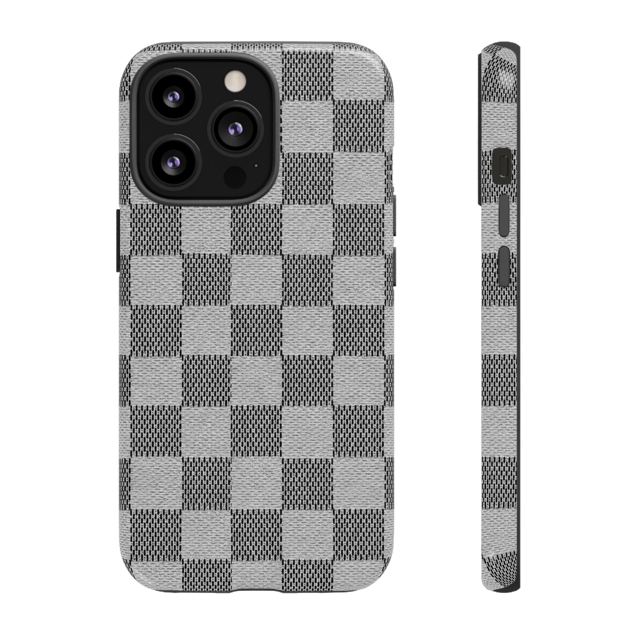 Checkered Grey Phone Case