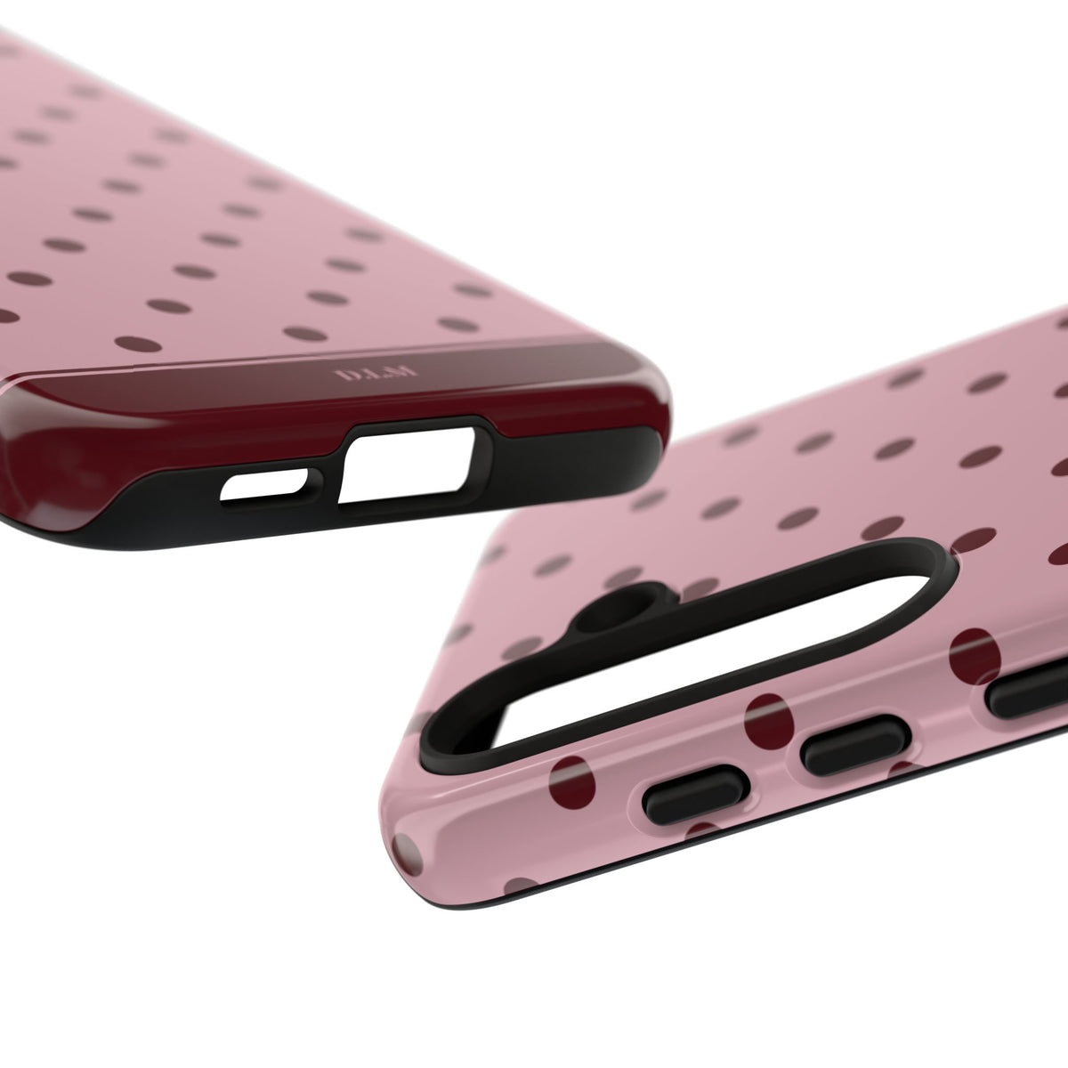 Berry Blush Personalised Polka Dot Case